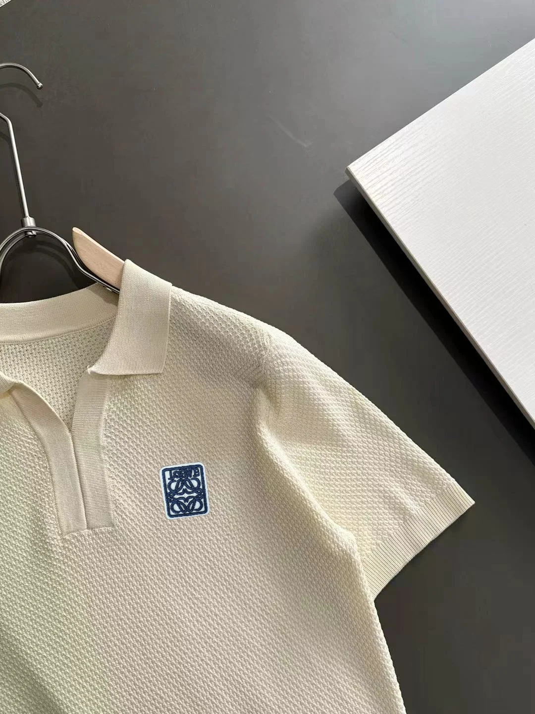 Waffle-Knit Cotton-Blend Polo Shirt D20014832 — view 2