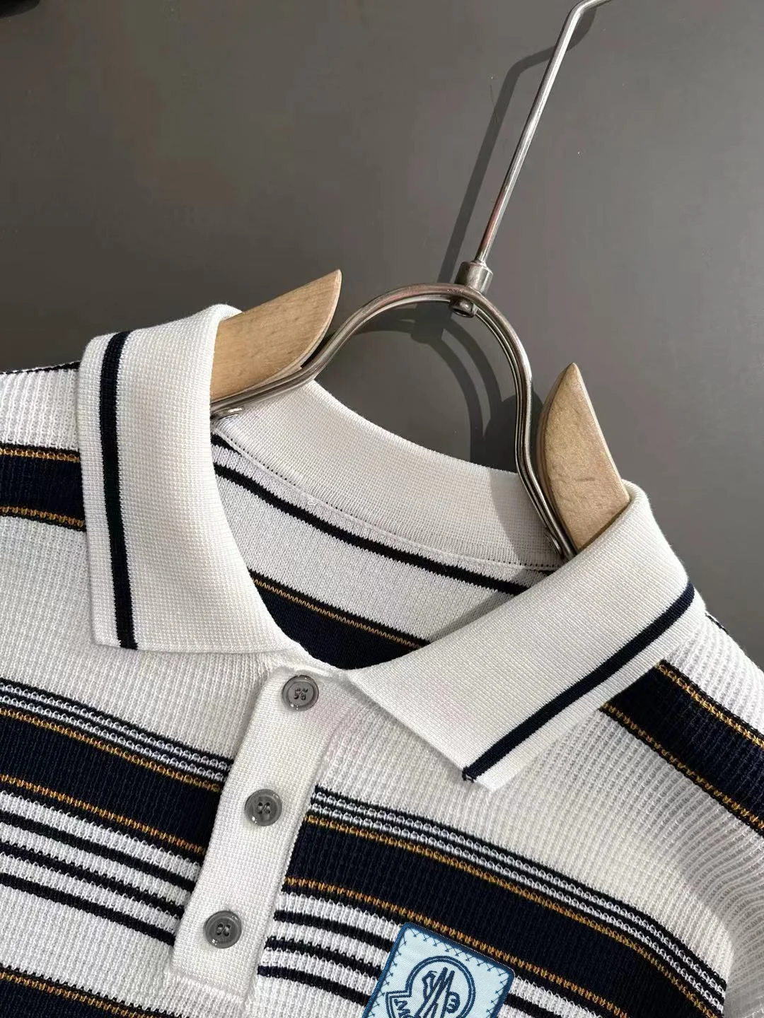 Striped Knit Polo Shirt D20014838 — view 3