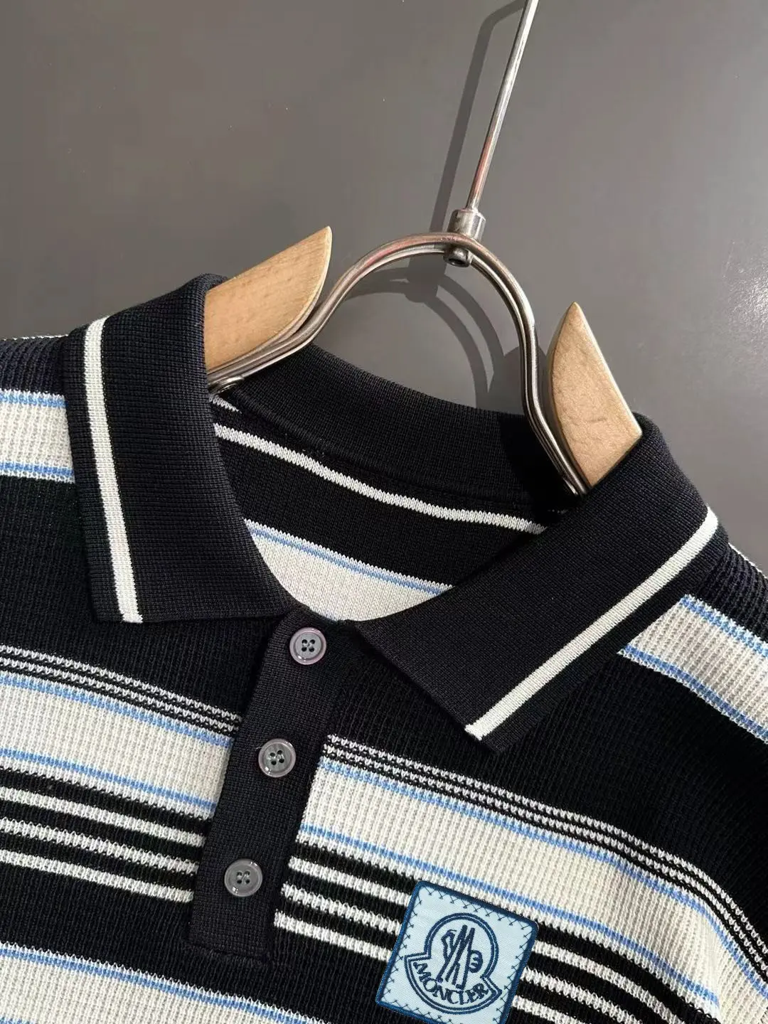 Striped Knit Polo Shirt D20014840 — view 3
