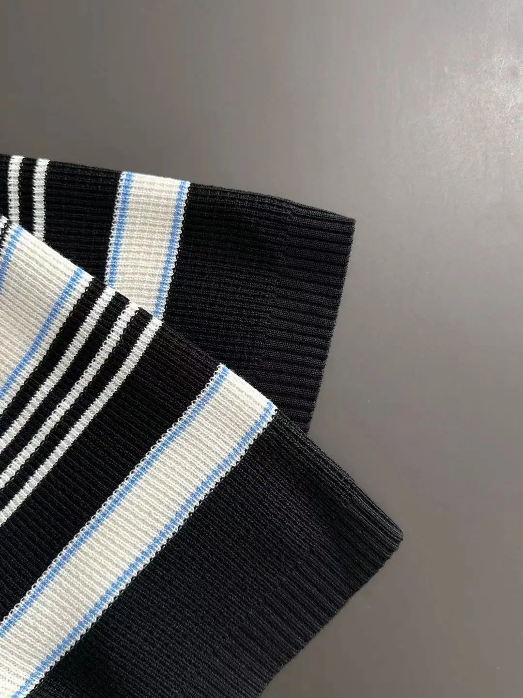 Striped Knit Polo Shirt D20014840 — view 5