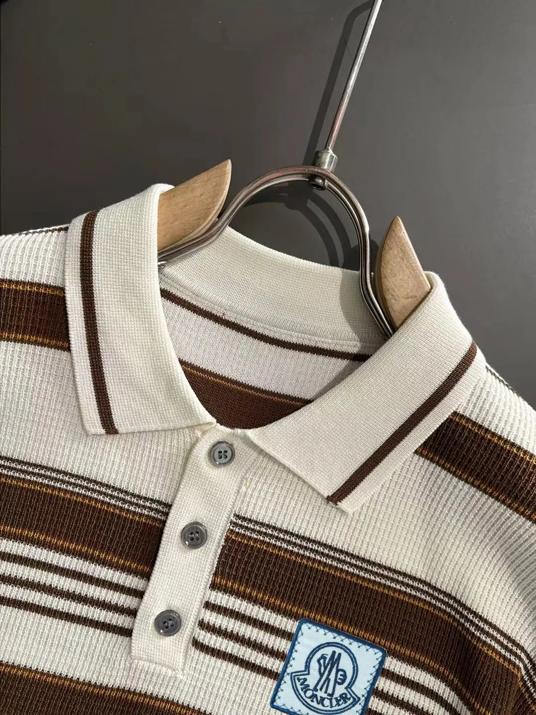 Striped Knit Polo Shirt D20014839 — view 3