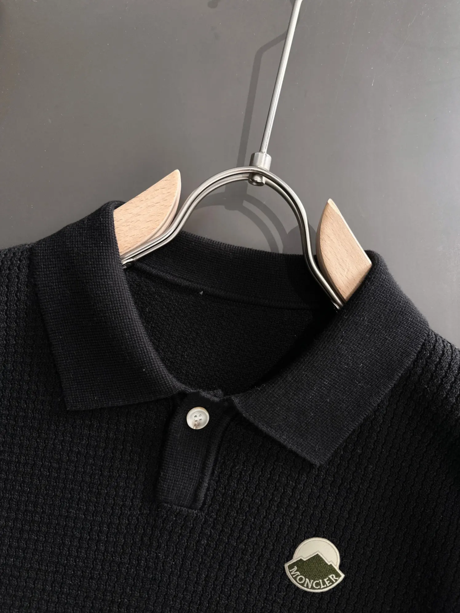 Waffle-Knit Cotton-Blend Polo Shirt D20014807 — view 3