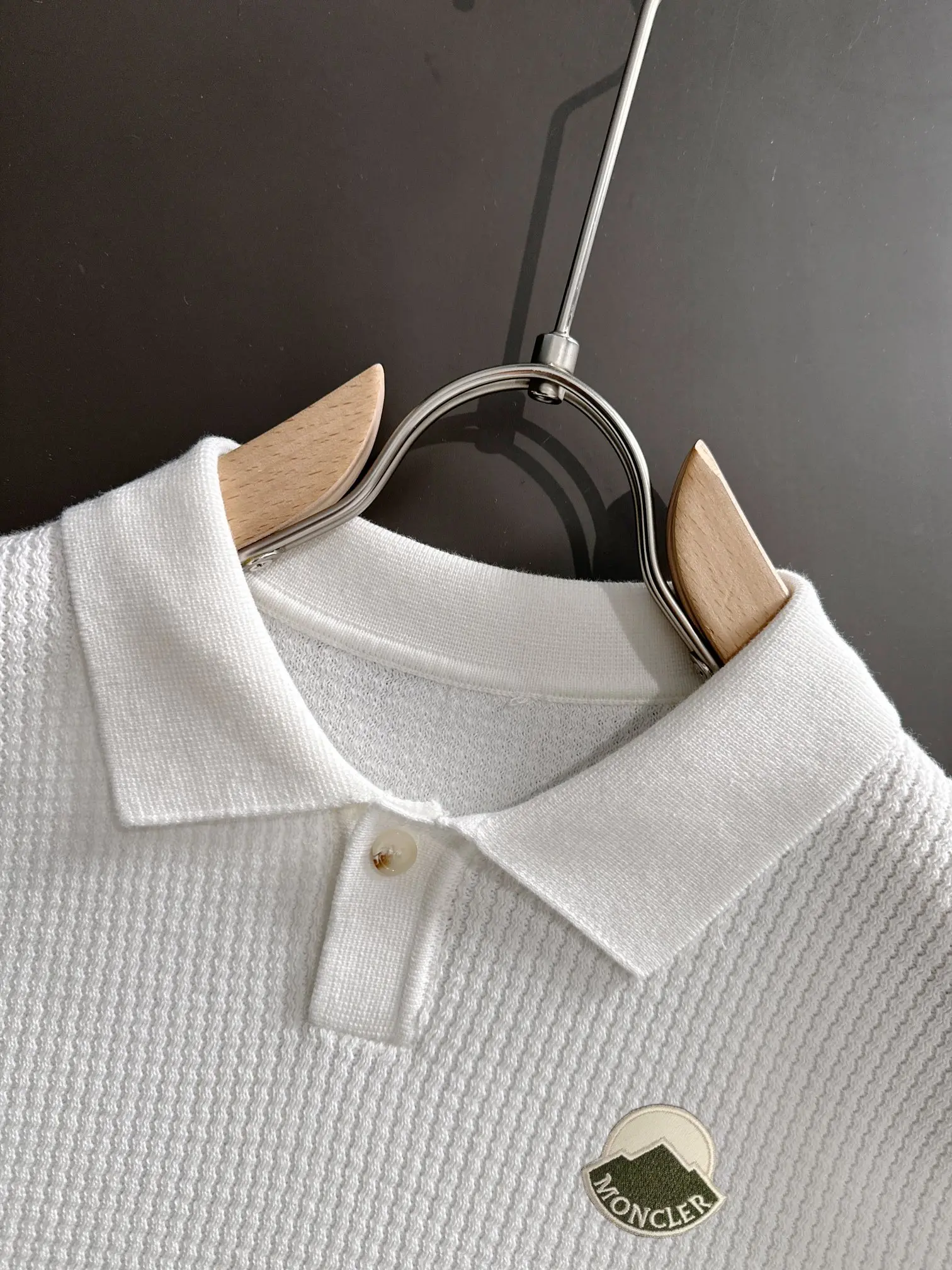 Slim-Fit Waffle-Knit Polo Shirt D20014808 — view 3