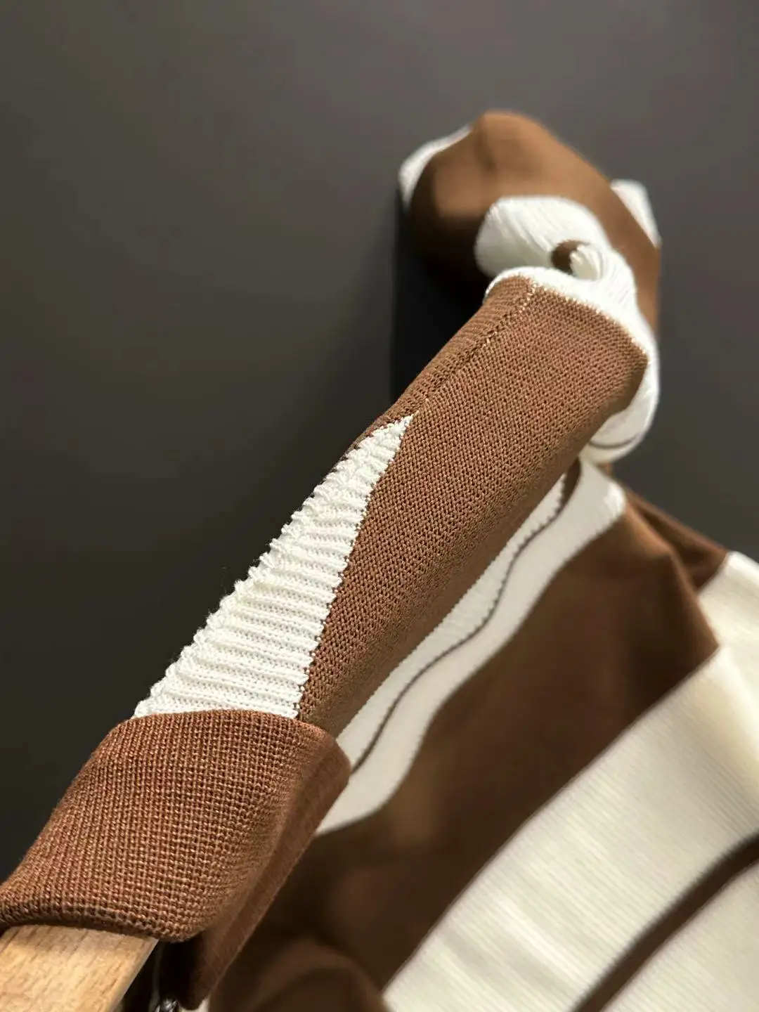 Striped Knit Half-Zip Polo Shirt D20014843 — view 4