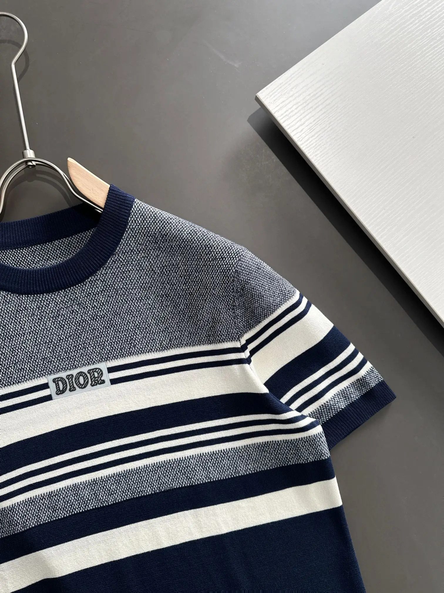 Striped Jacquard Knit T-Shirt D20014816 — view 2