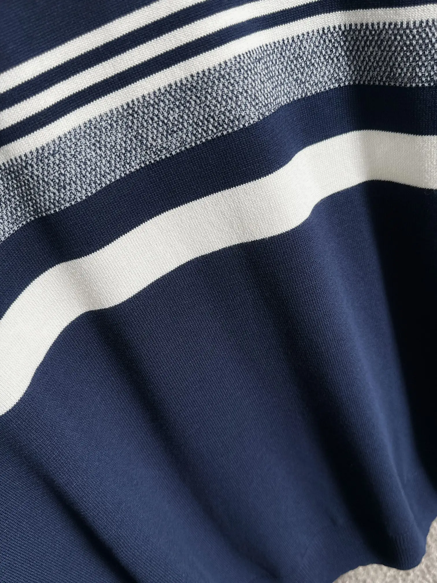 Striped Jacquard Knit T-Shirt D20014816 — view 7