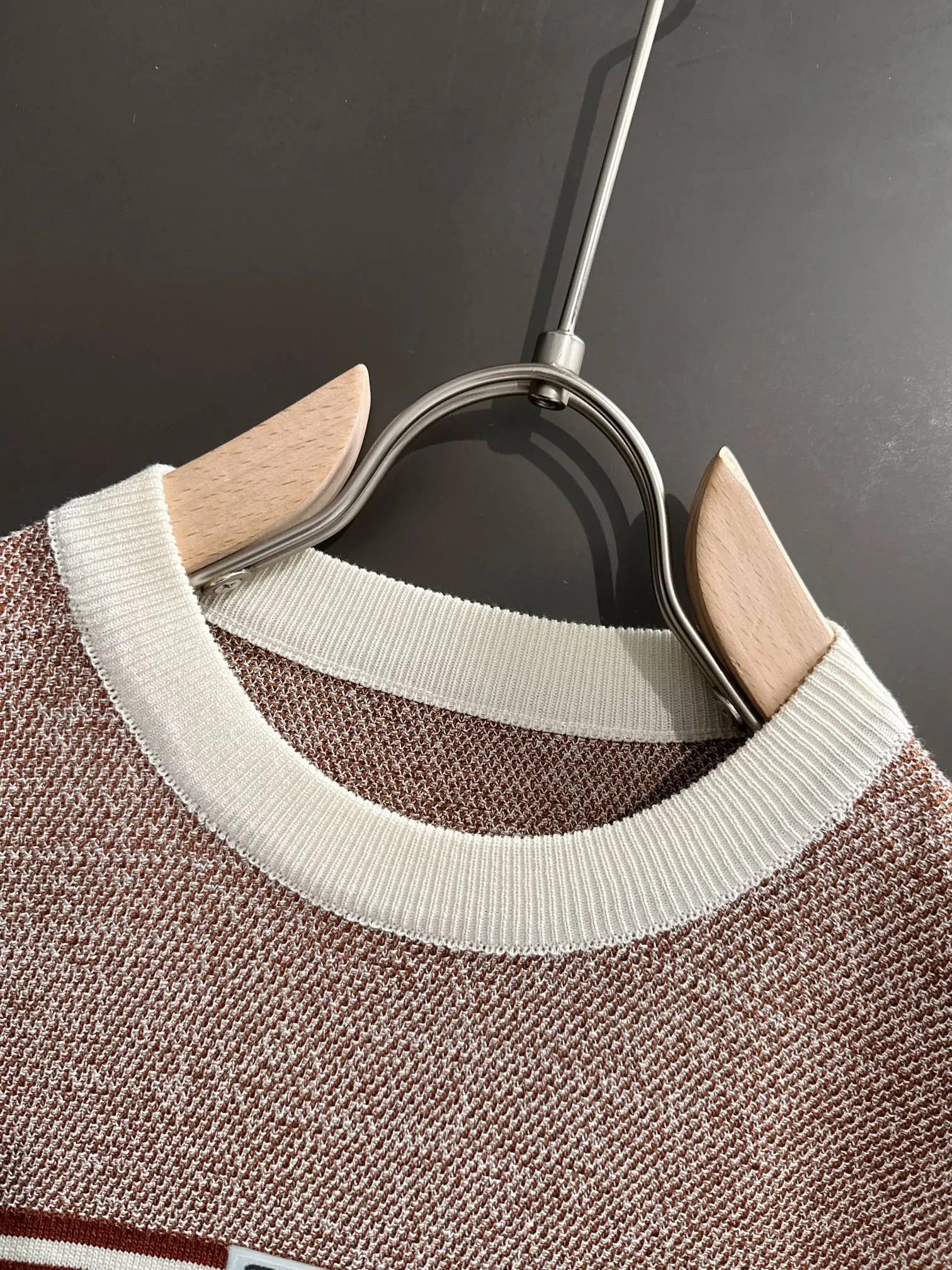 Striped Jacquard Knit T-Shirt D20014815 — view 3