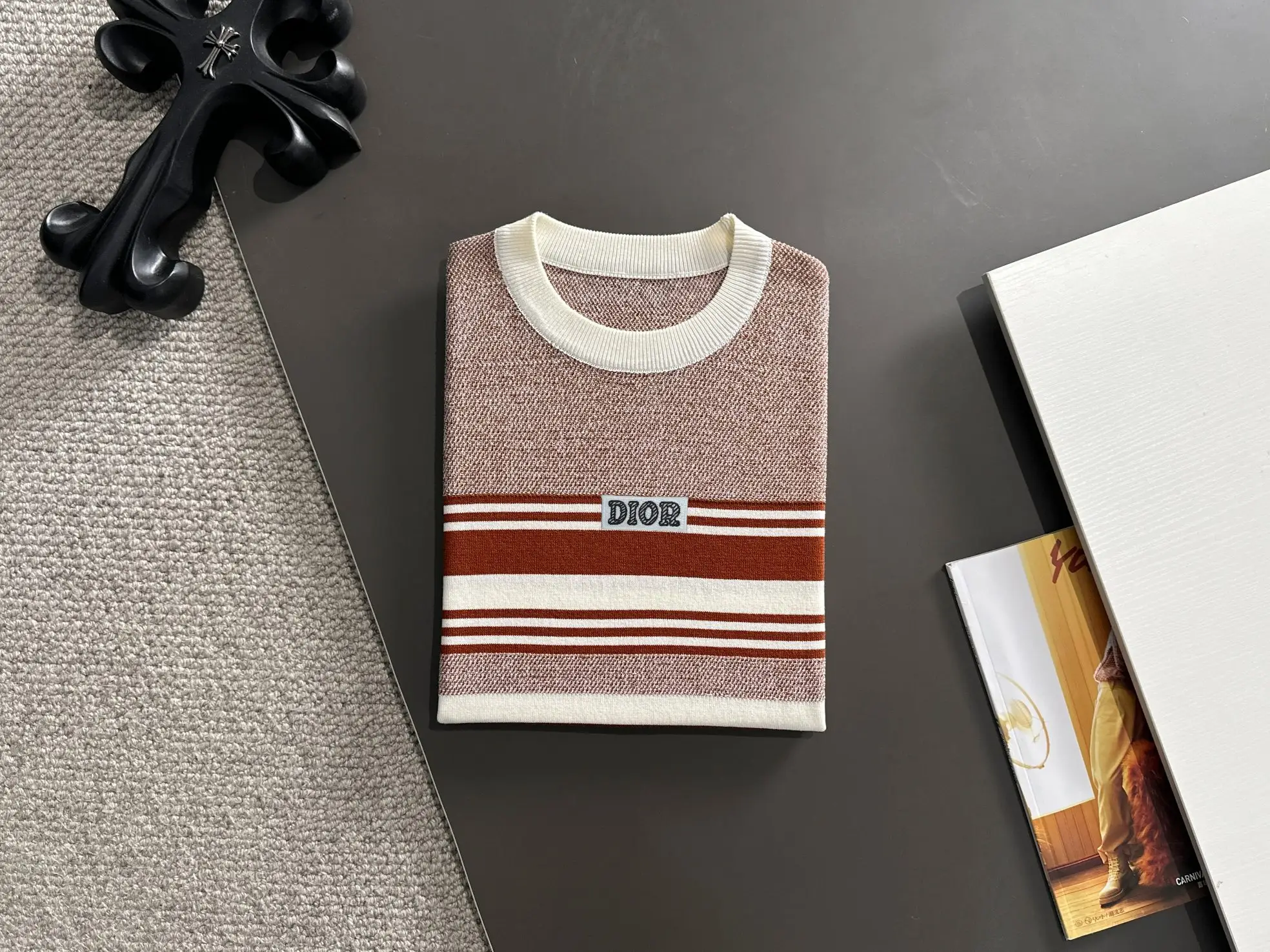 Striped Jacquard Knit T-Shirt D20014815 — view 8