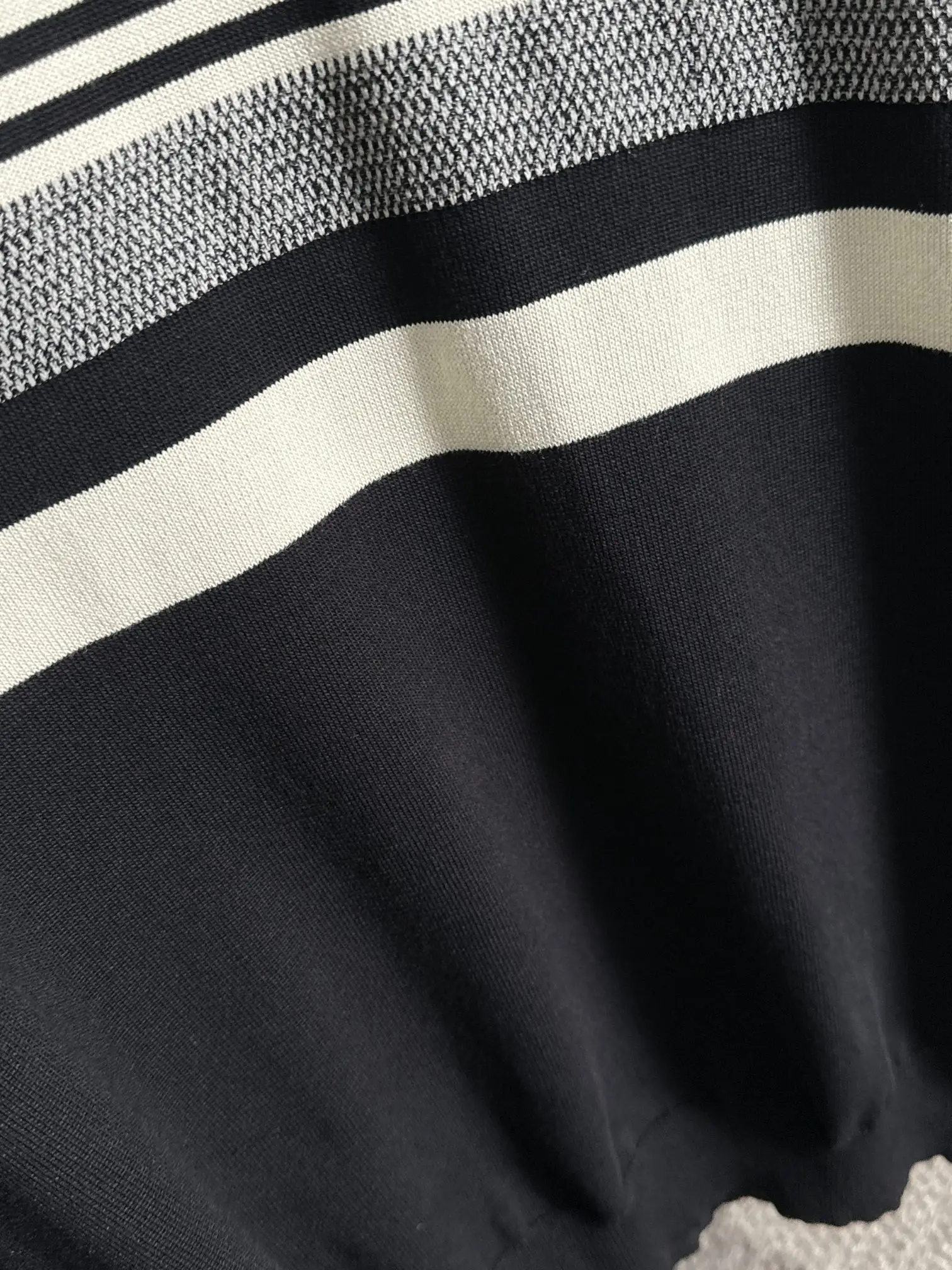 Striped Jacquard Knit T-Shirt D20014817 — view 7