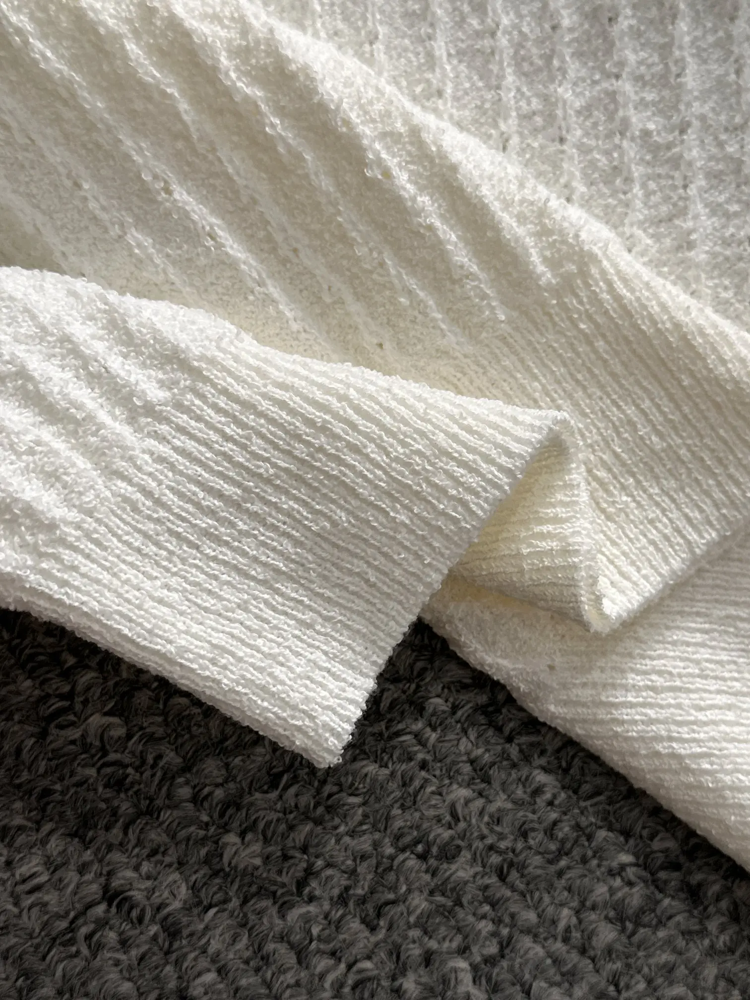 Textured Knit Short-Sleeve Polo Shirt D20014806 — view 6