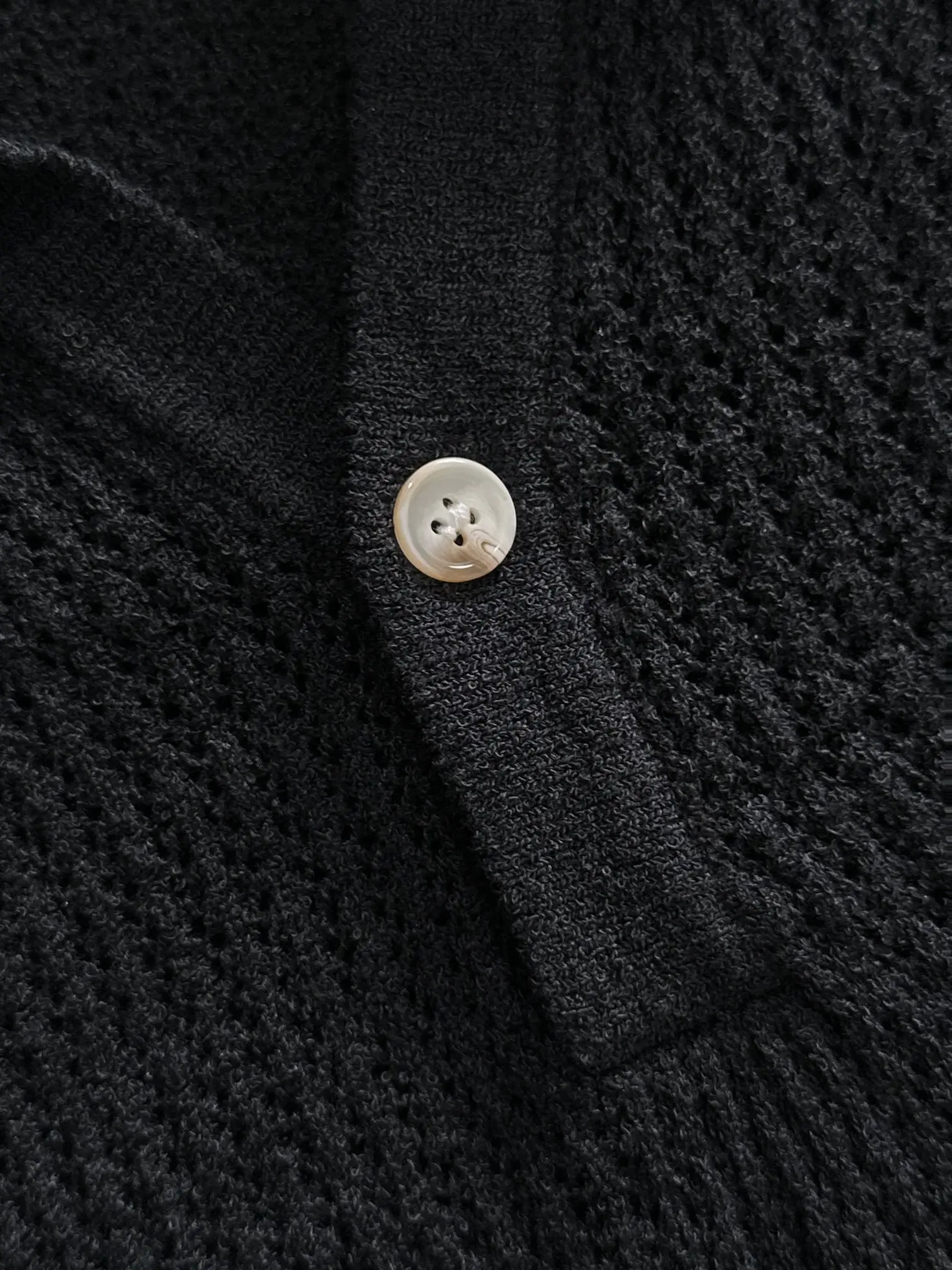 Logo-Embroidered Open-Knit Polo Shirt D21013174 — view 4
