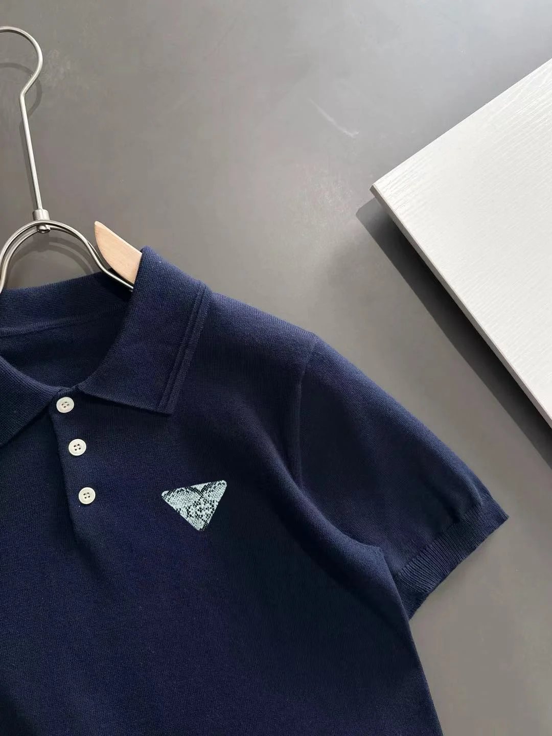 Logo-Embroidered Silk-Blend Knit Polo Shirt D21013165 — view 2