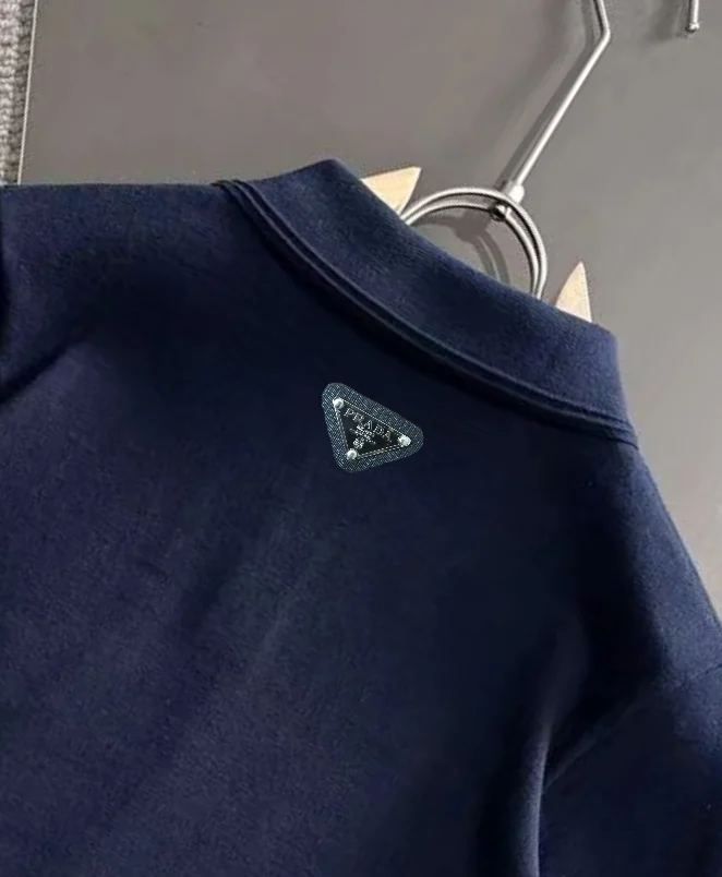 Logo-Embroidered Silk-Blend Knit Polo Shirt D21013165 — view 7
