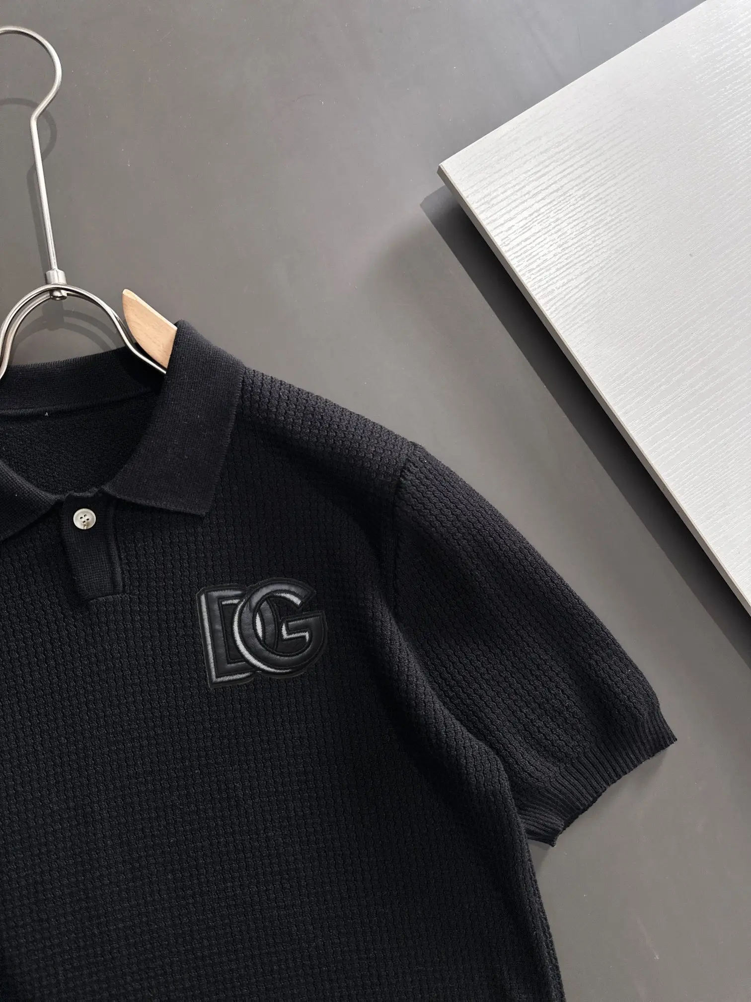 Waffle-Knit Cotton-Blend Polo Shirt D21013191 — view 2