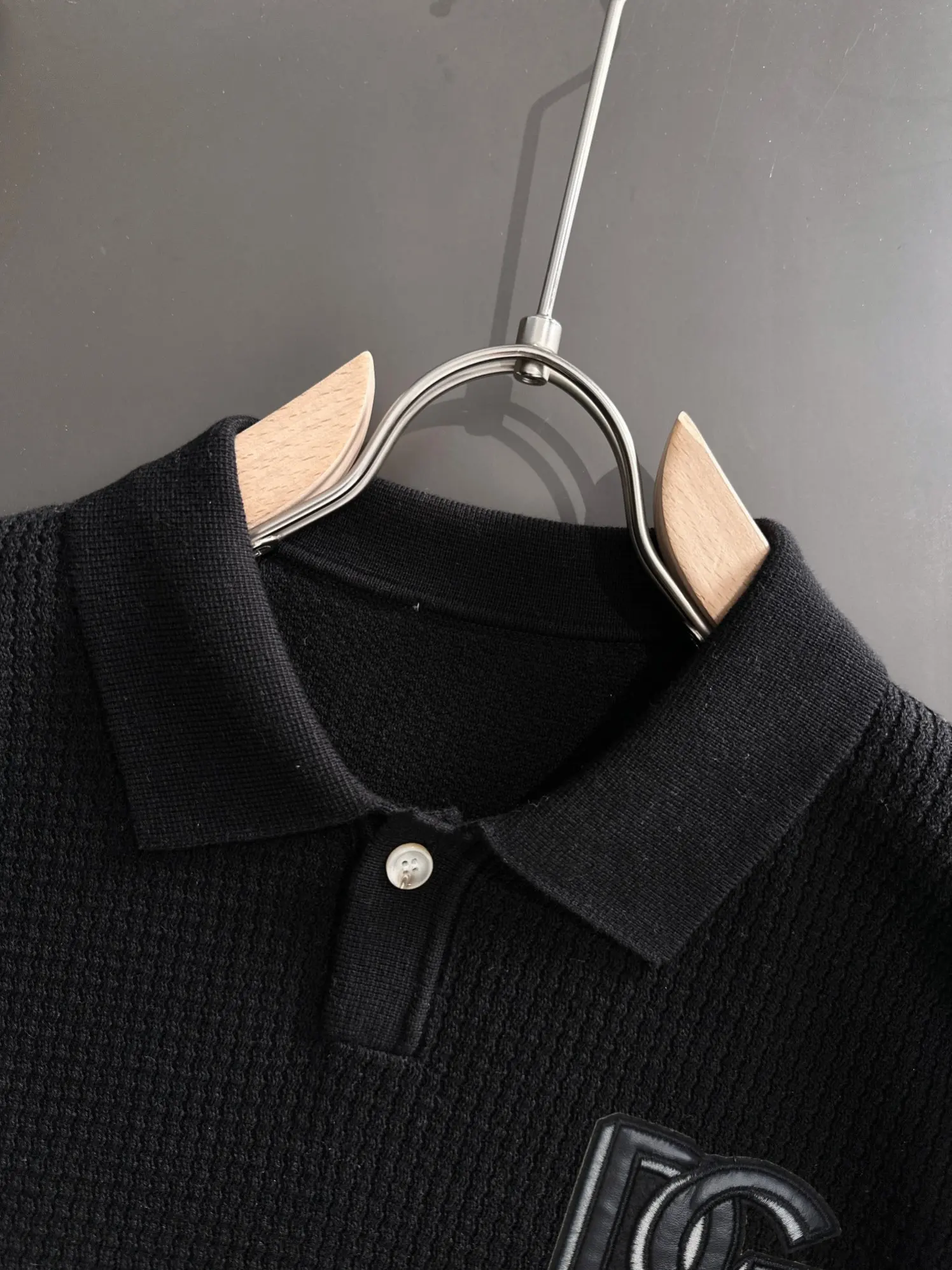 Waffle-Knit Cotton-Blend Polo Shirt D21013191 — view 3