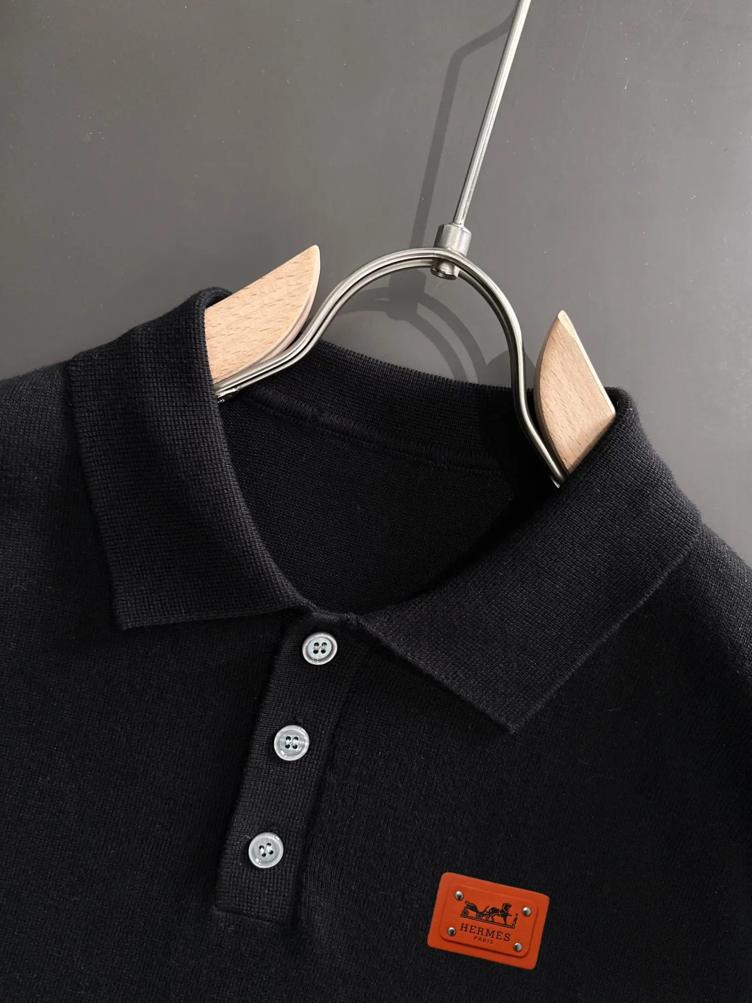 Contrast Stitch Knit Polo Shirt D21013171 — view 3