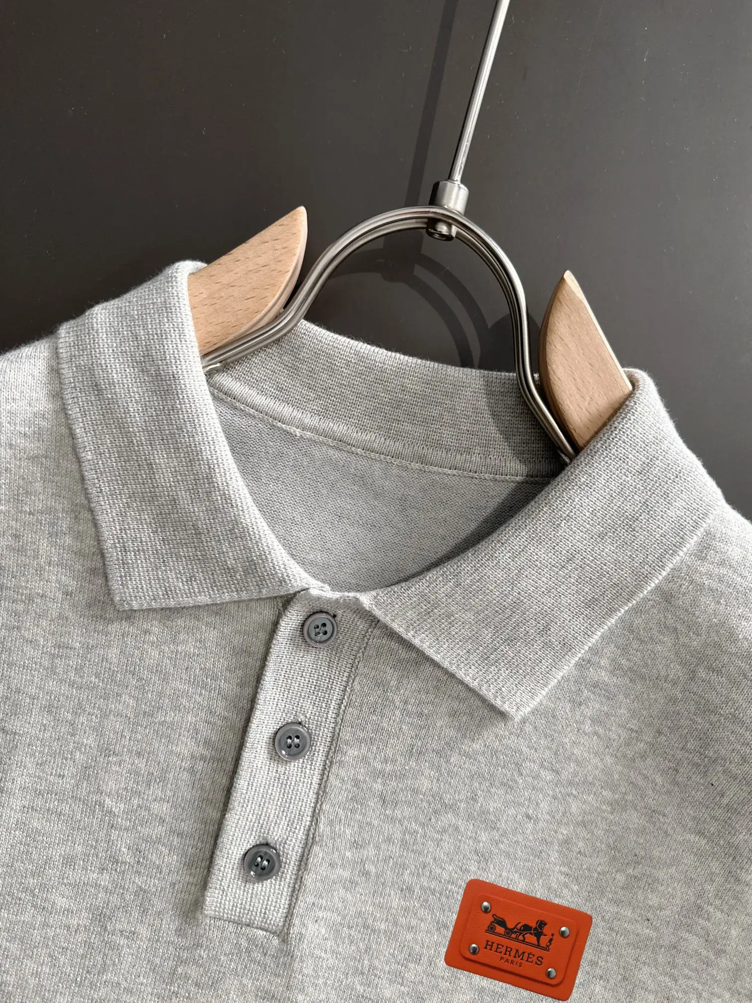 Contrast Stitch Knit Polo Shirt D21013173 — view 3