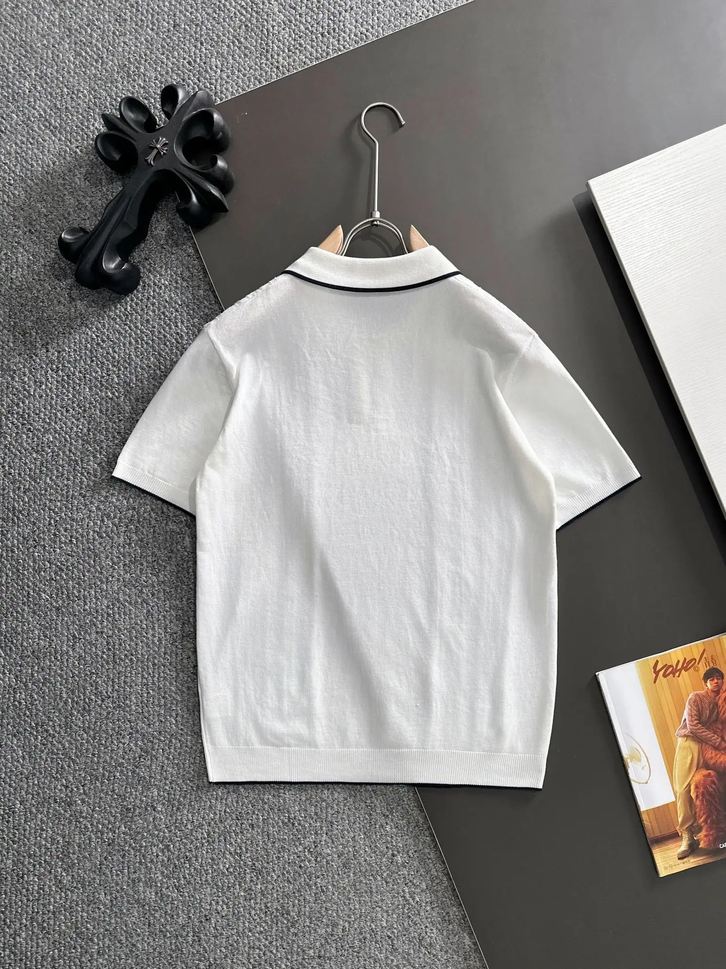 Cable-Knit Quarter-Zip Polo Shirt D21013197 — view 9