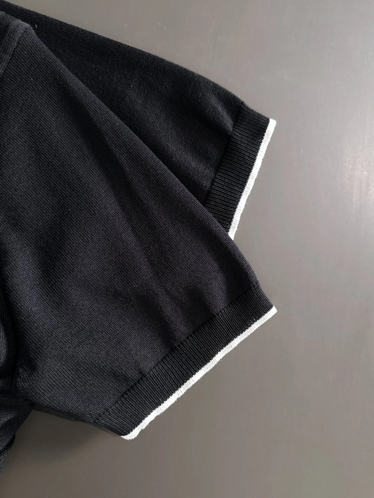 Cable-Knit Quarter-Zip Polo Shirt D21013195 — view 4