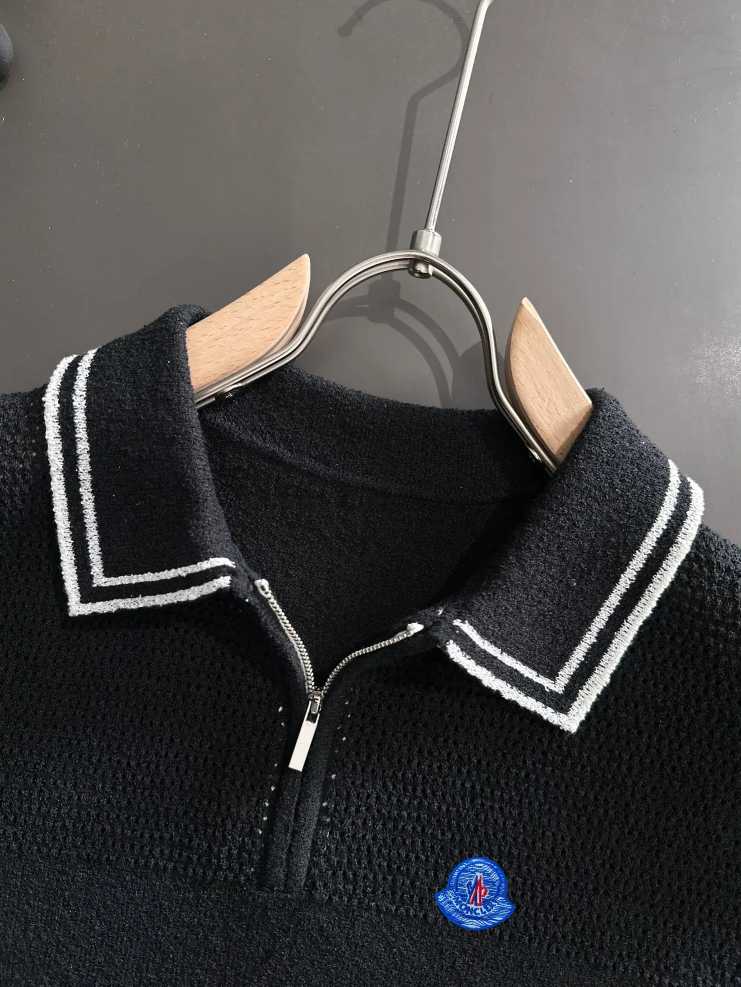 Half-Zip Textured Knit Polo Shirt D21013193 — view 3