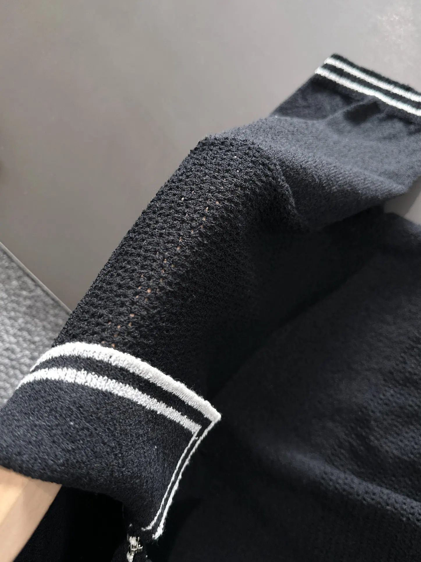 Half-Zip Textured Knit Polo Shirt D21013193 — view 4