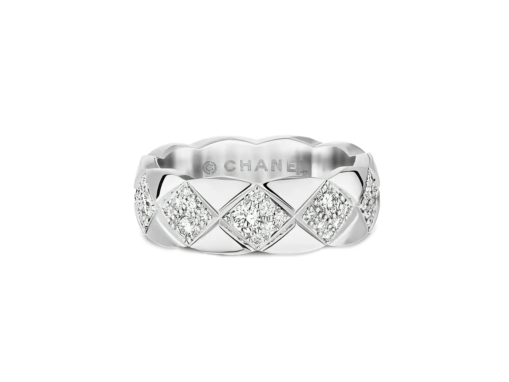 Coco Crush Quilted Motif Ring (Gold-Plated Brass) D11016569