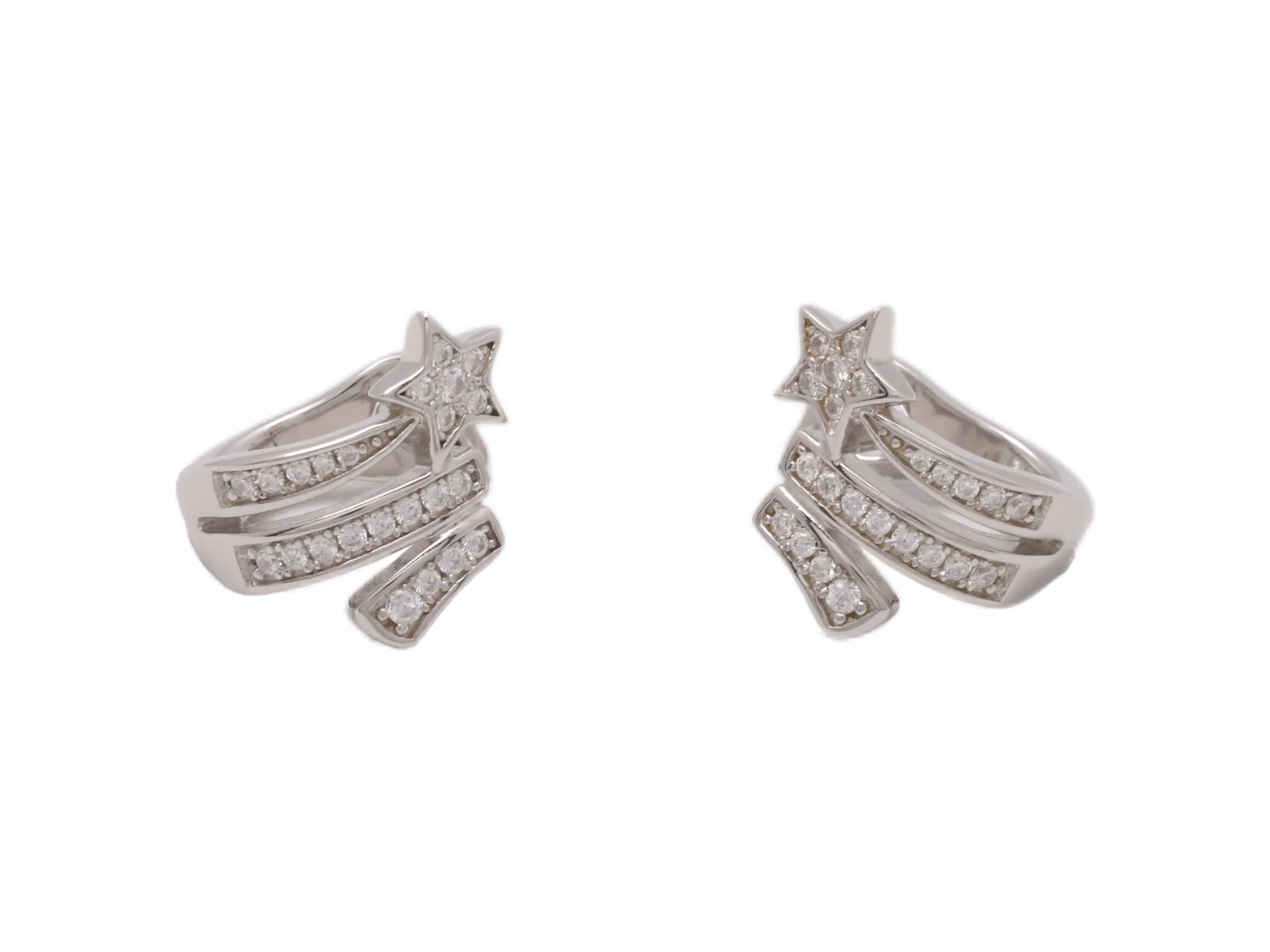 Comète Shooting Star Stud Earrings (Sterling Silver) D19017132