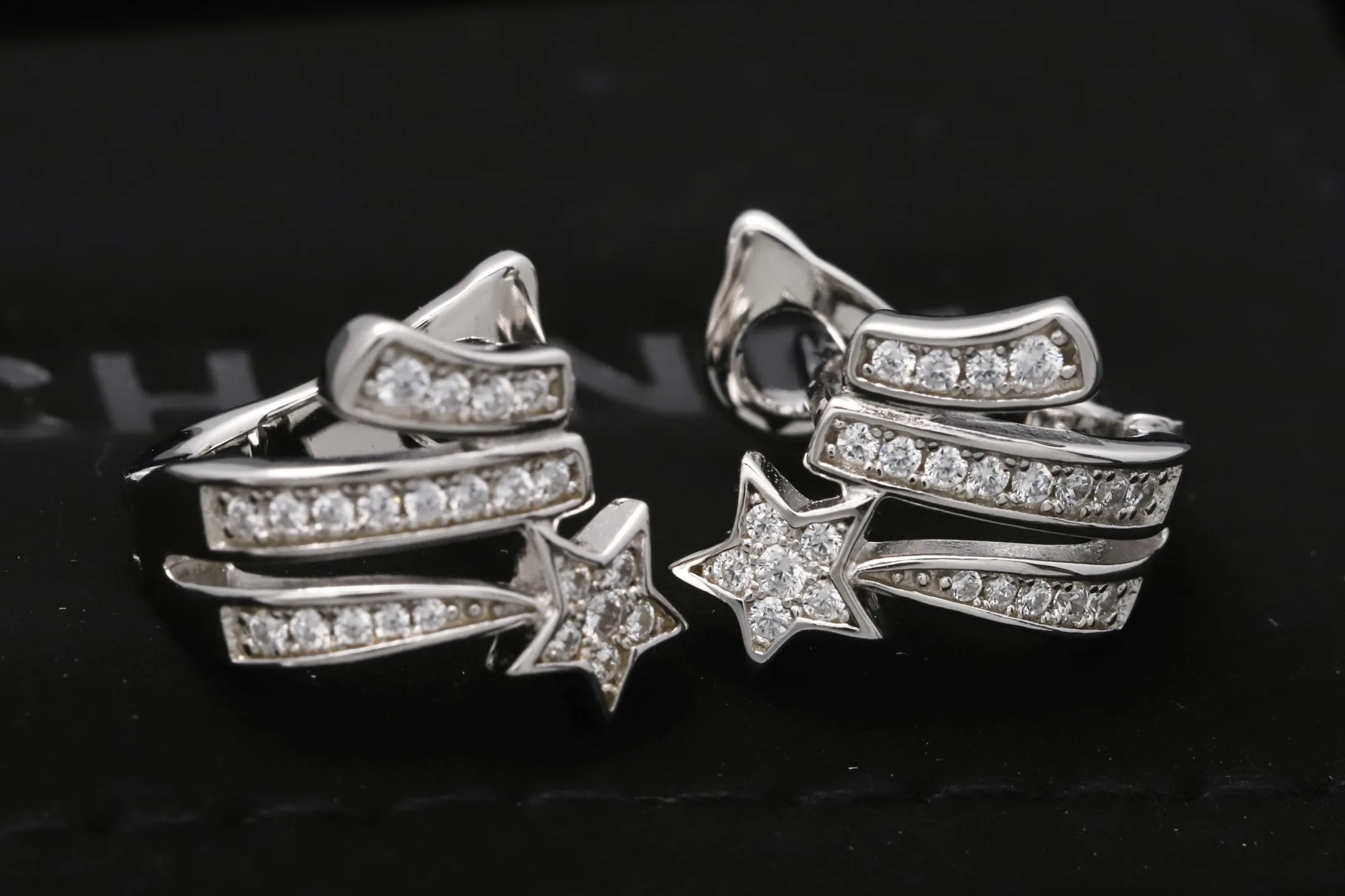 Comète Shooting Star Stud Earrings (Sterling Silver) D19017132 — view 7