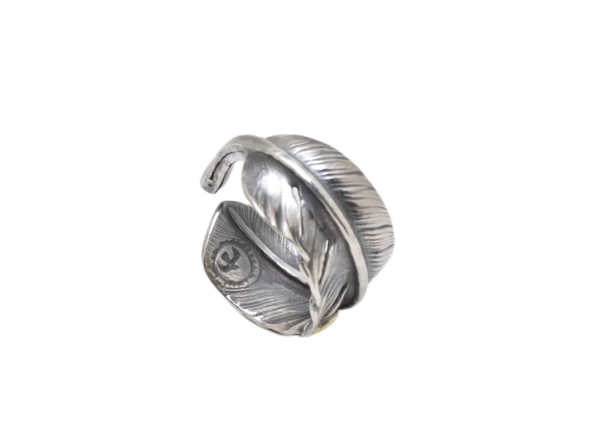 Goro's Feather Open Ring with Gold Emblem D19517442 — view 2