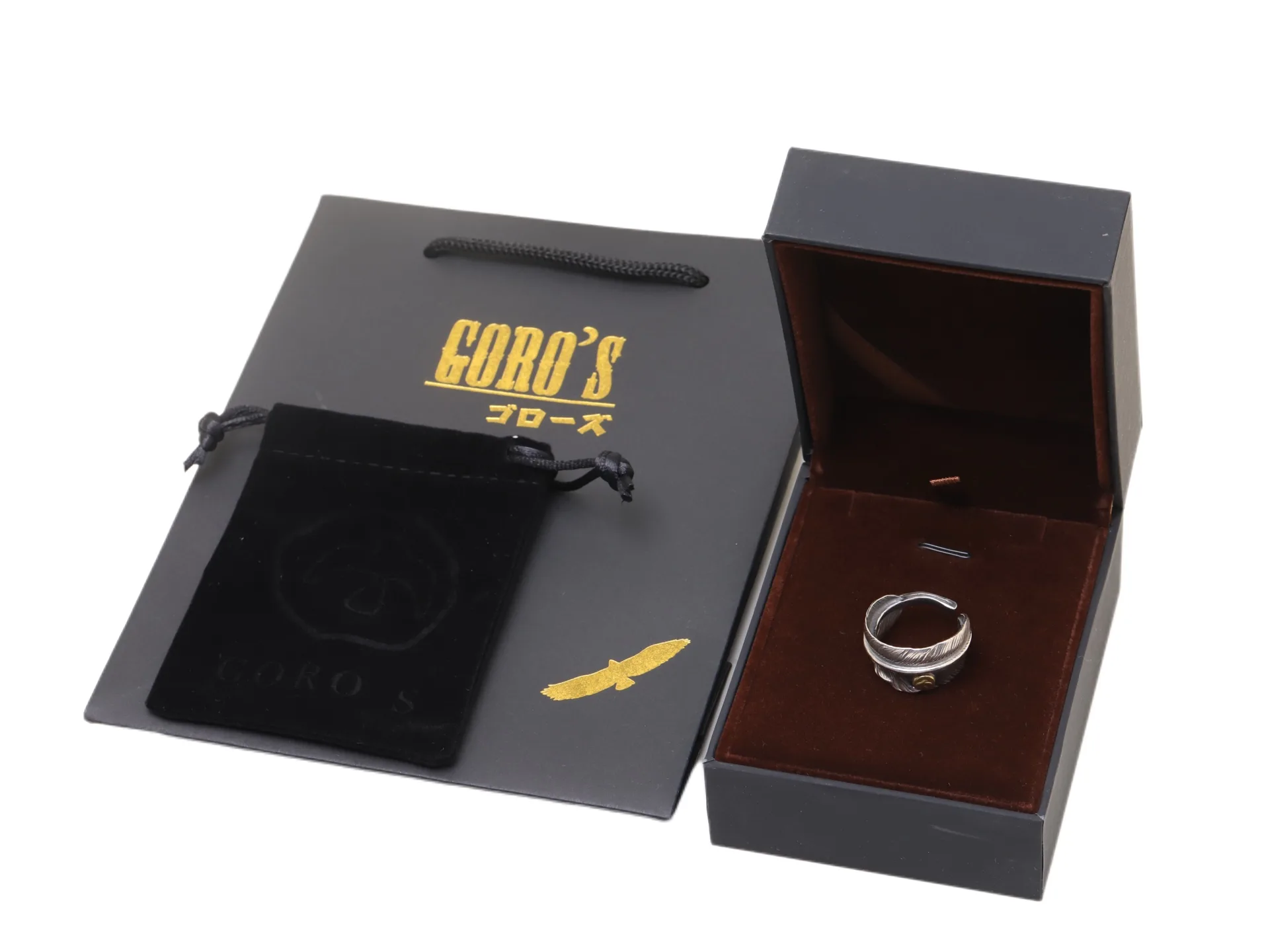 Goro's Feather Open Ring with Gold Emblem D19517442 — view 4