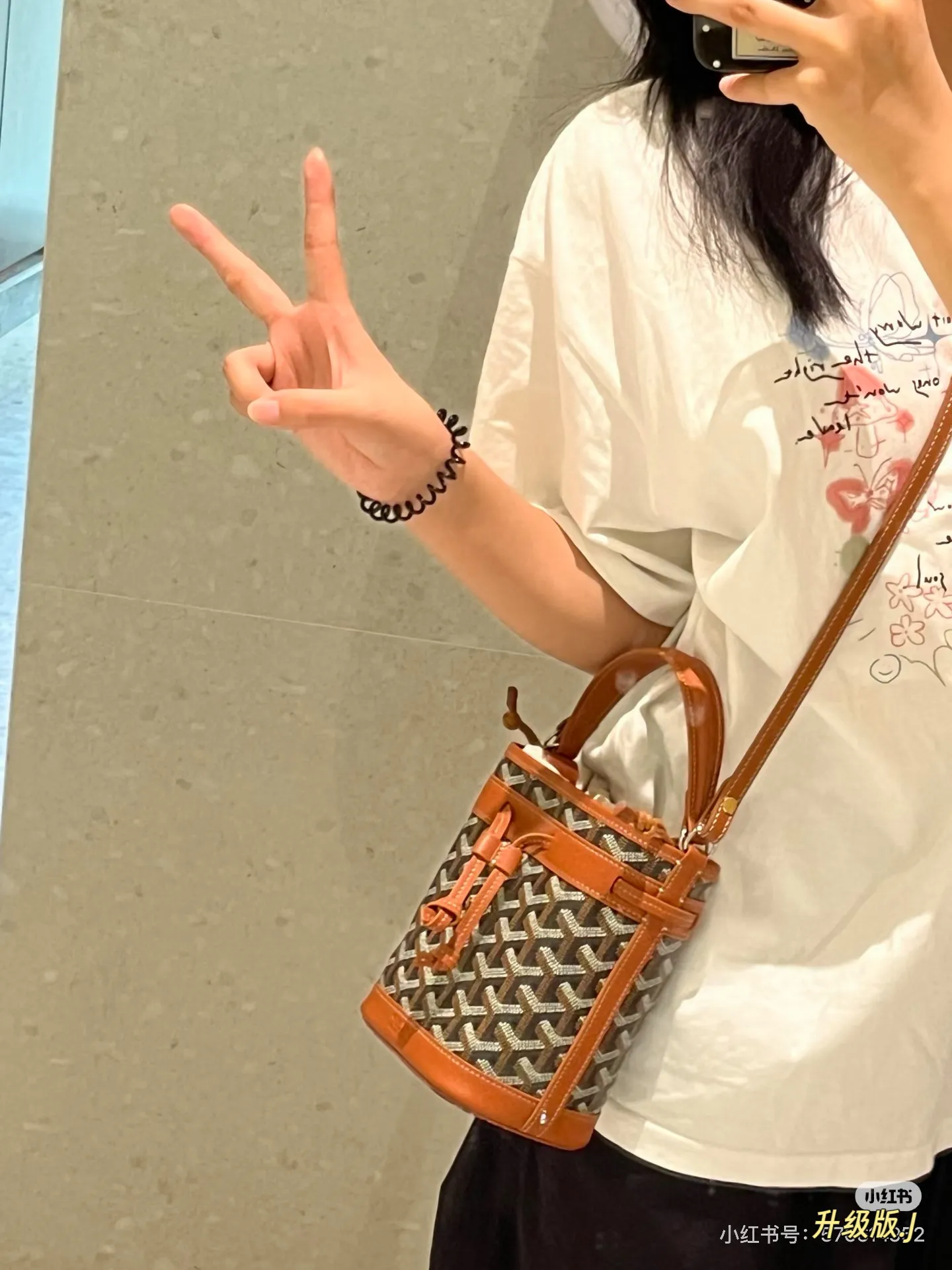 Goyard Petit Flot Mini Bucket Bag D30018119 — view 2