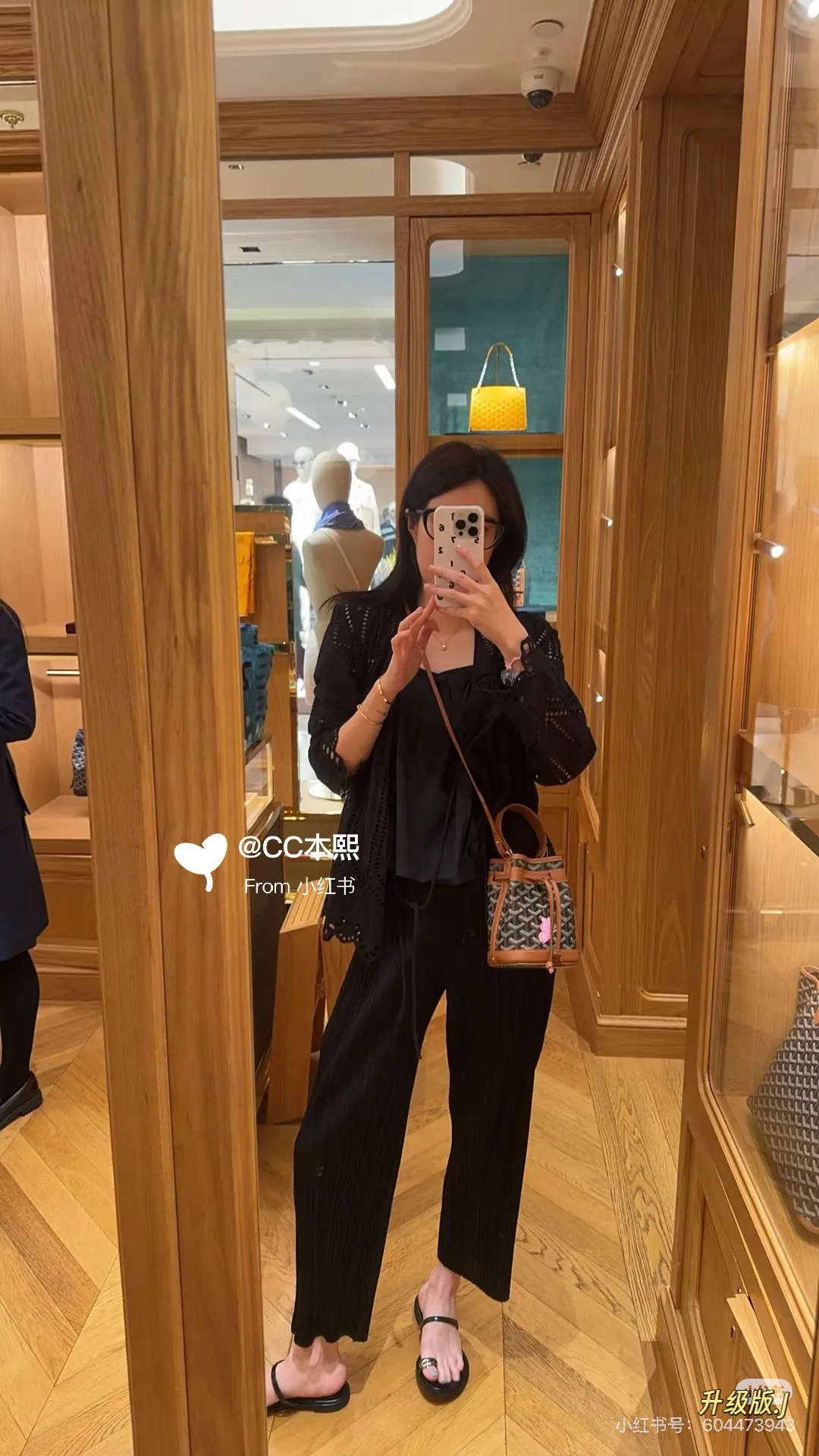 Goyard Petit Flot Mini Bucket Bag D30018119 — view 3