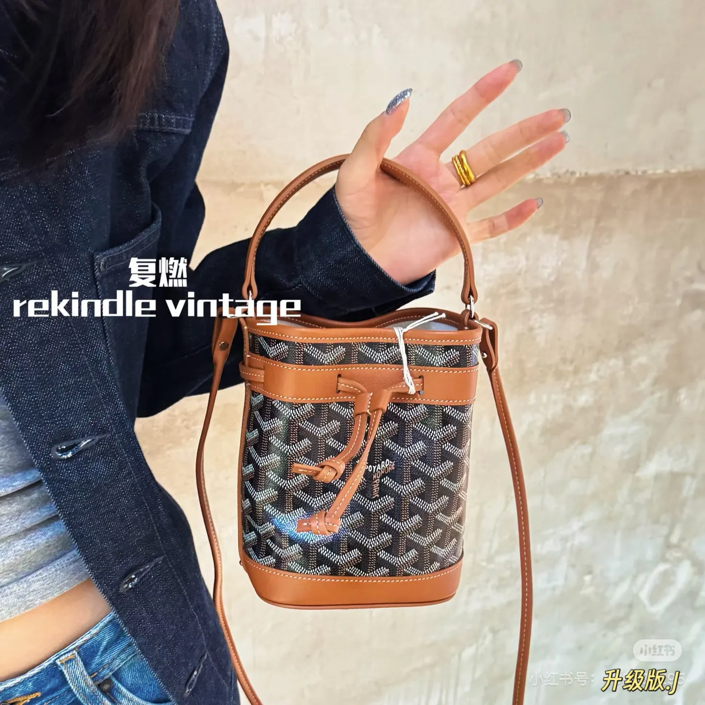 Goyard Petit Flot Mini Bucket Bag D30018119 — view 5