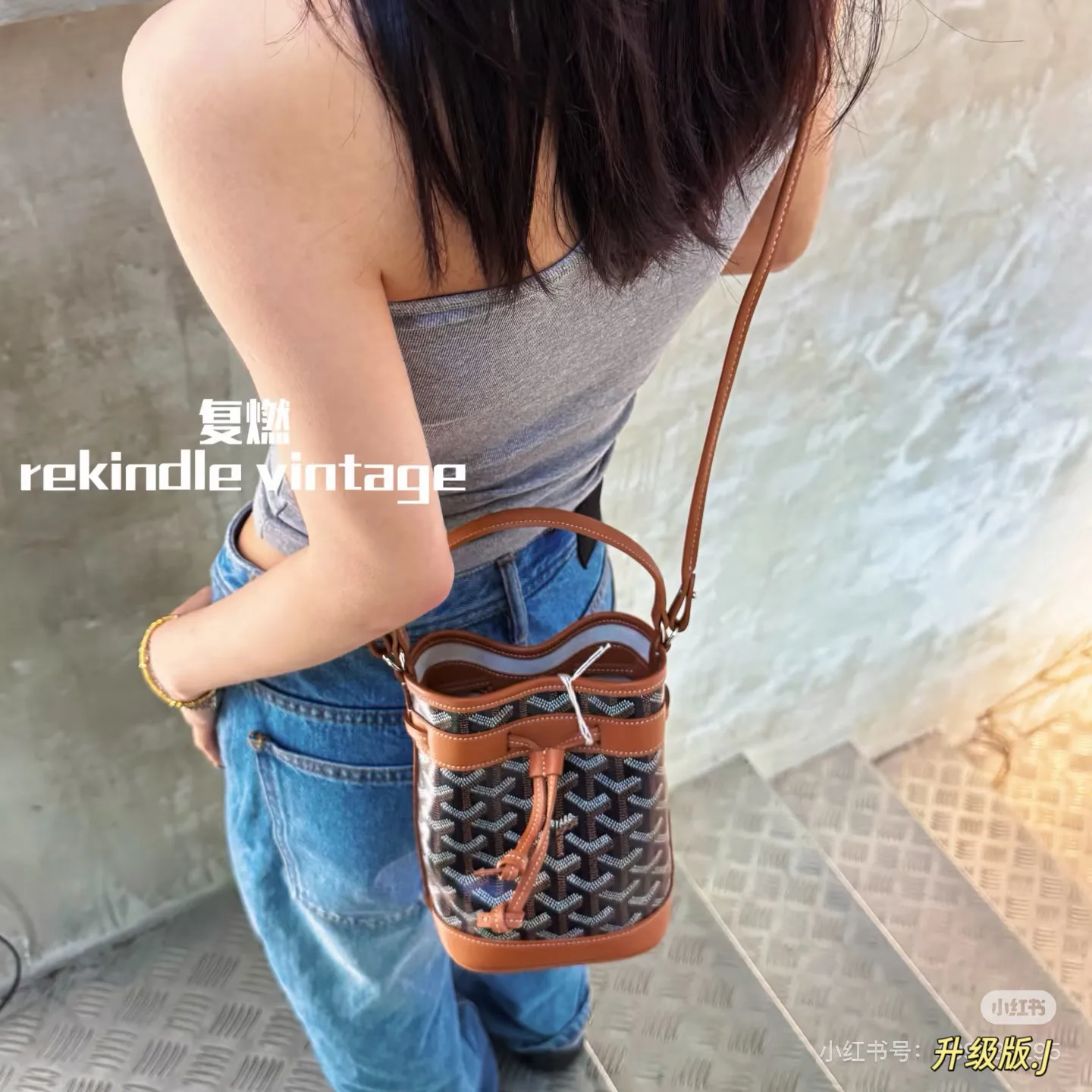 Goyard Petit Flot Mini Bucket Bag D30018119 — view 6