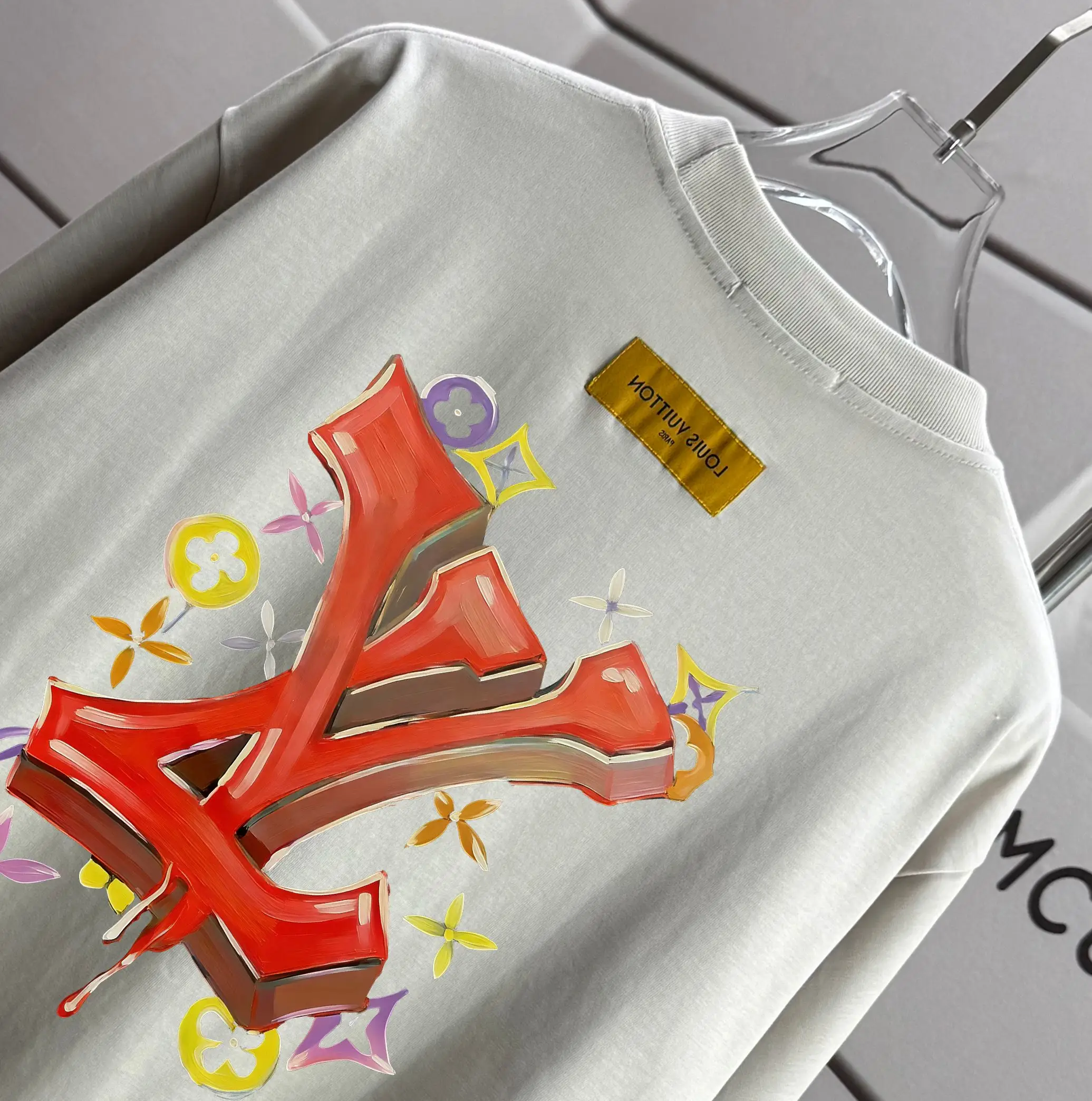 Logo Graphic Print Cotton T-Shirt D13012180 — view 3