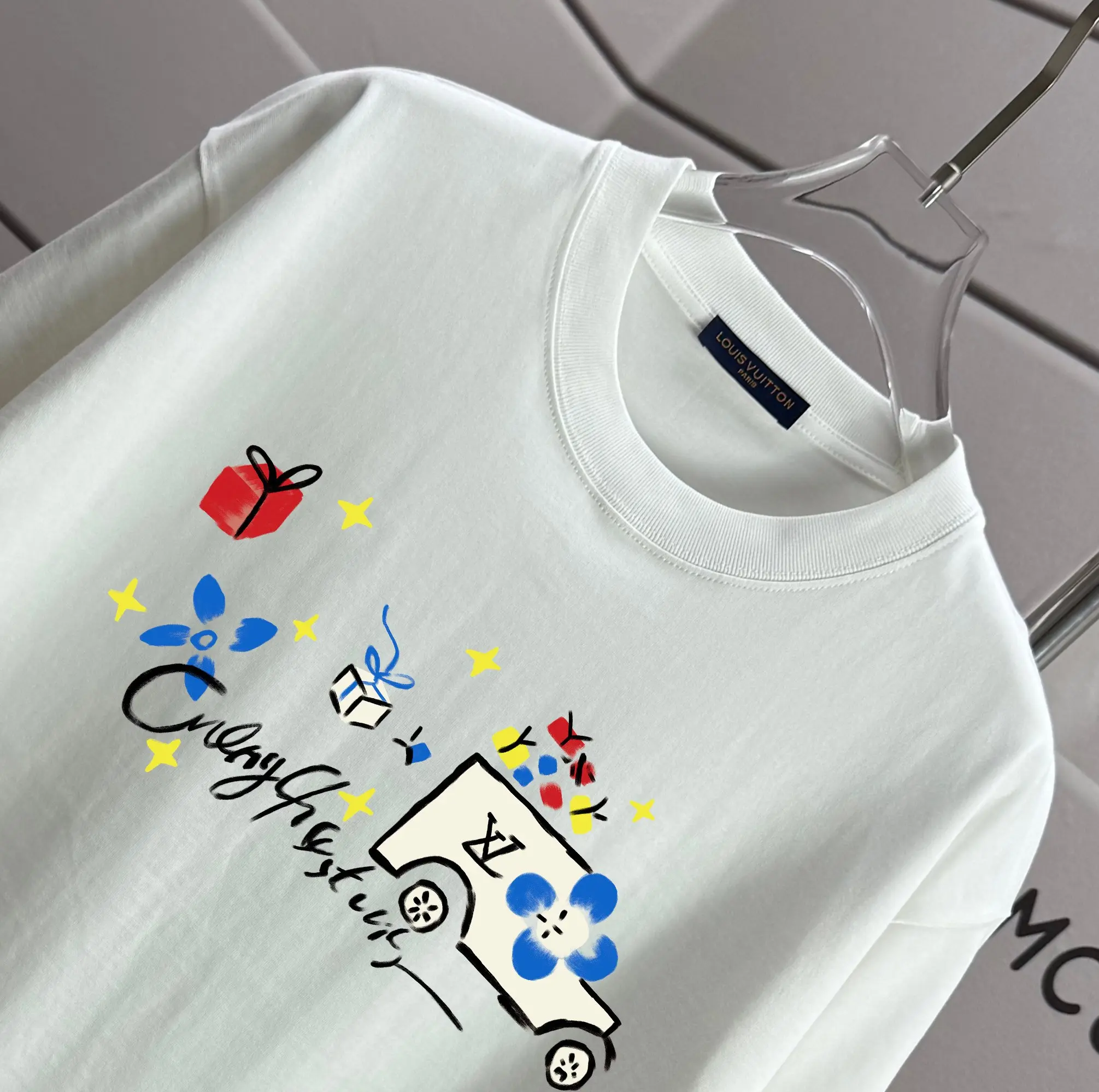 Graphic Print Cotton Jersey T-Shirt D13012185 — view 3