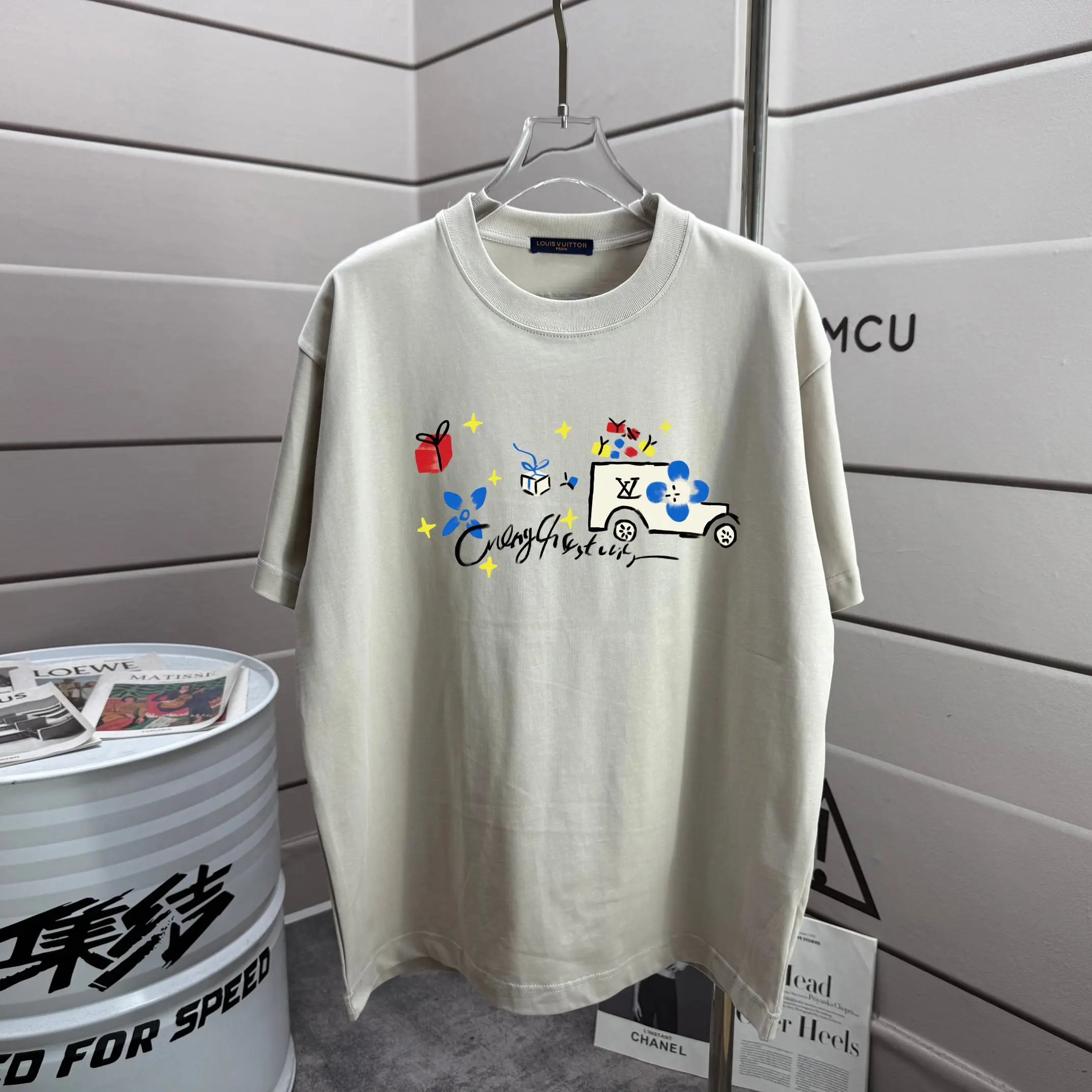Graphic Print Cotton Jersey T-Shirt D13012188