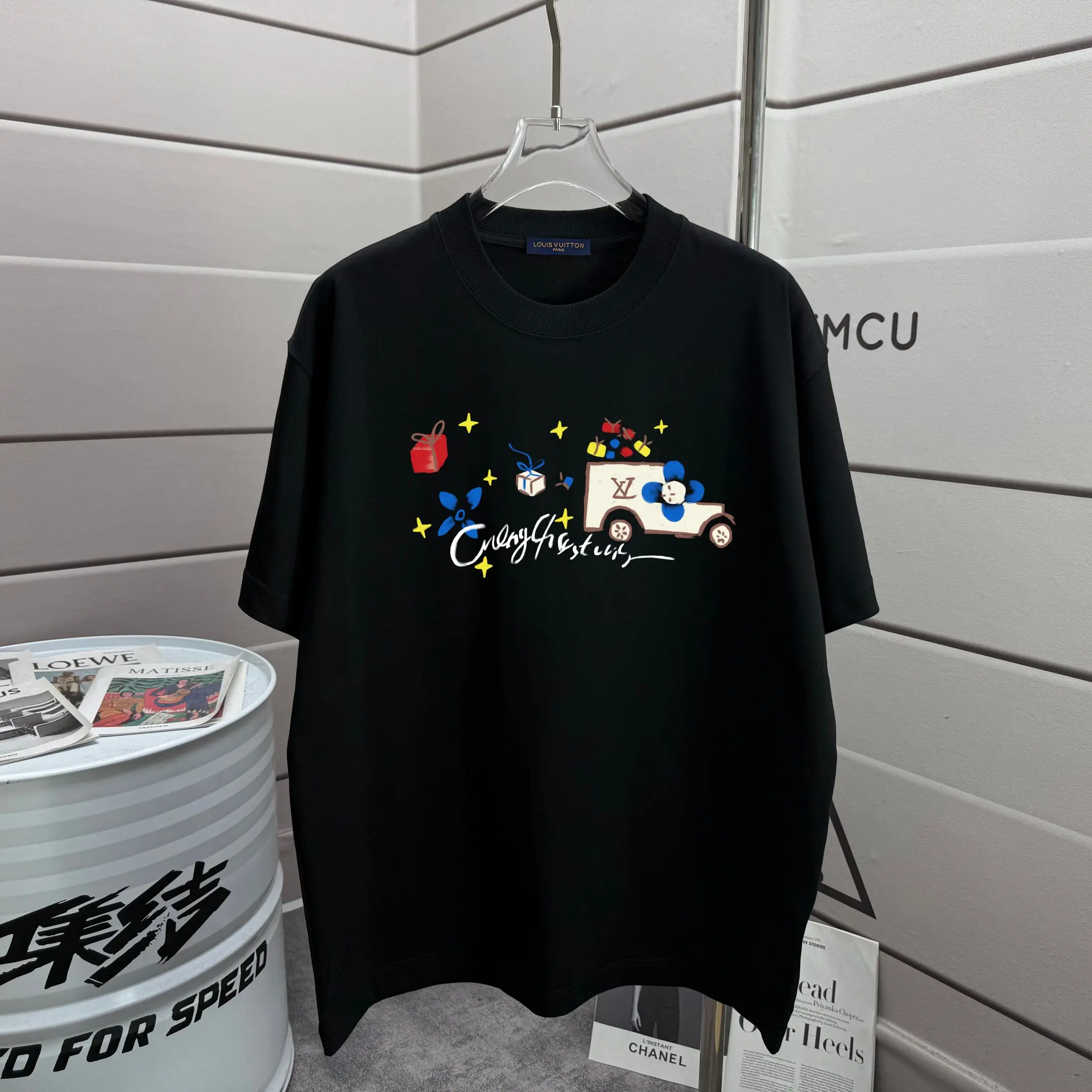 Graphic Print Cotton Jersey T-Shirt D13012186
