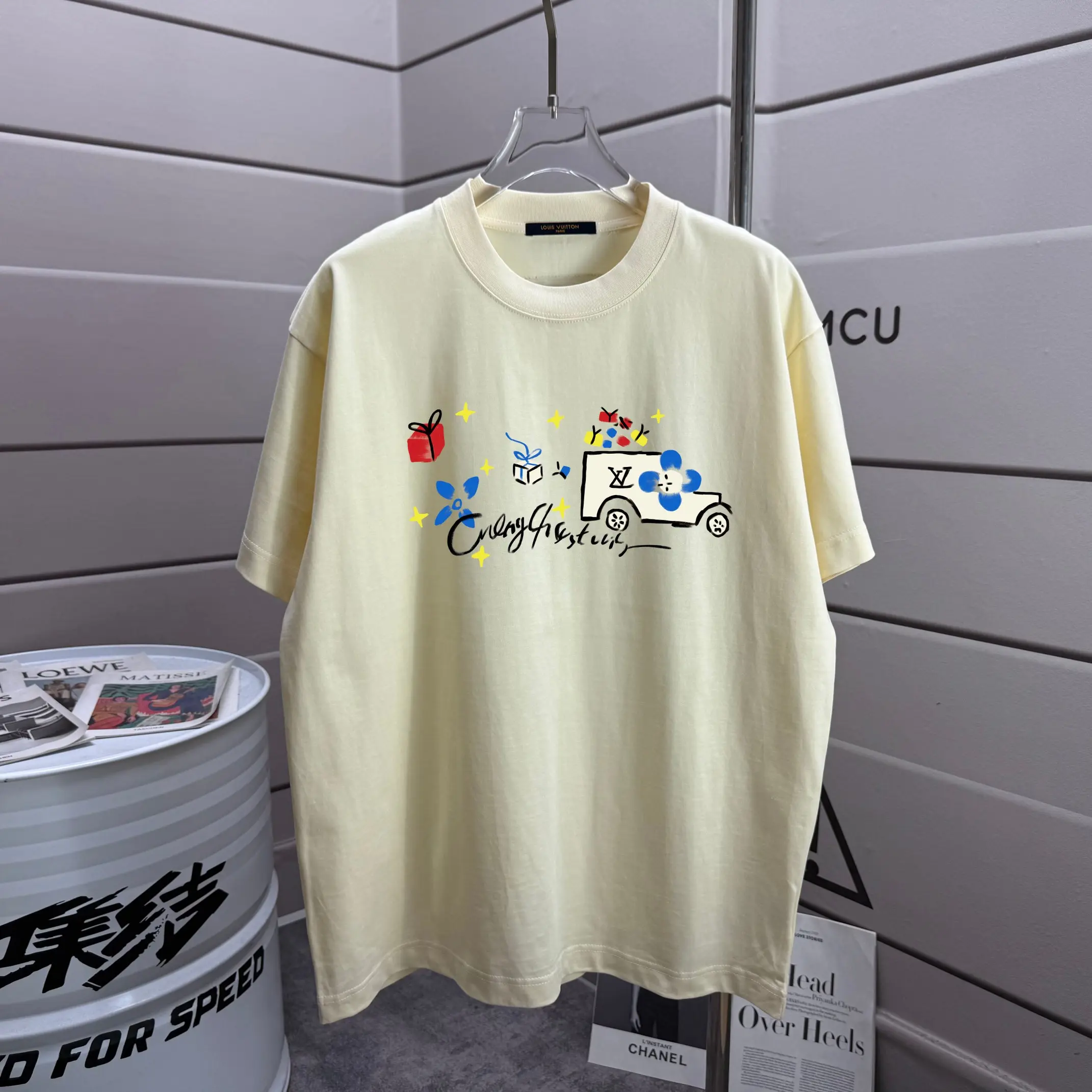 Graphic Print Cotton Jersey T-Shirt D13012187