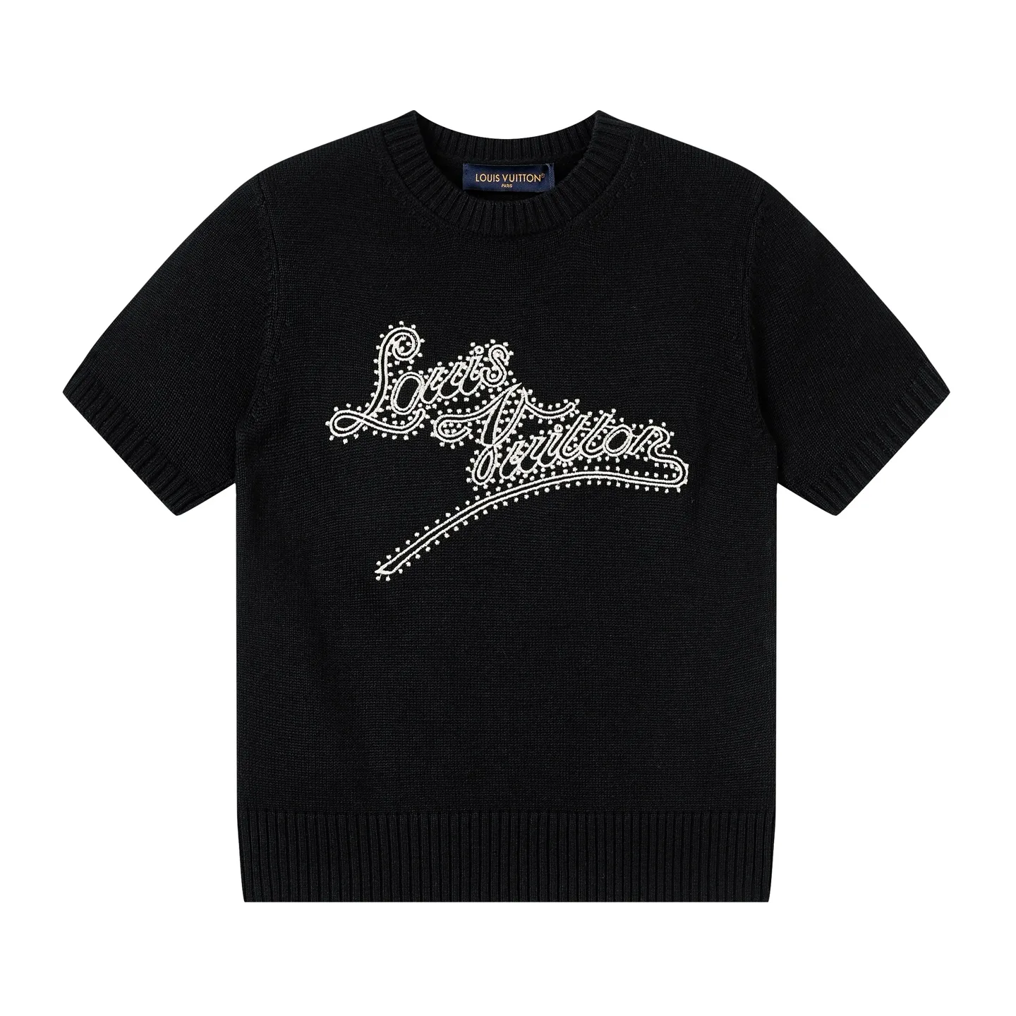 Monogram Embroidered Wool Knit Top D15520347 — view 2