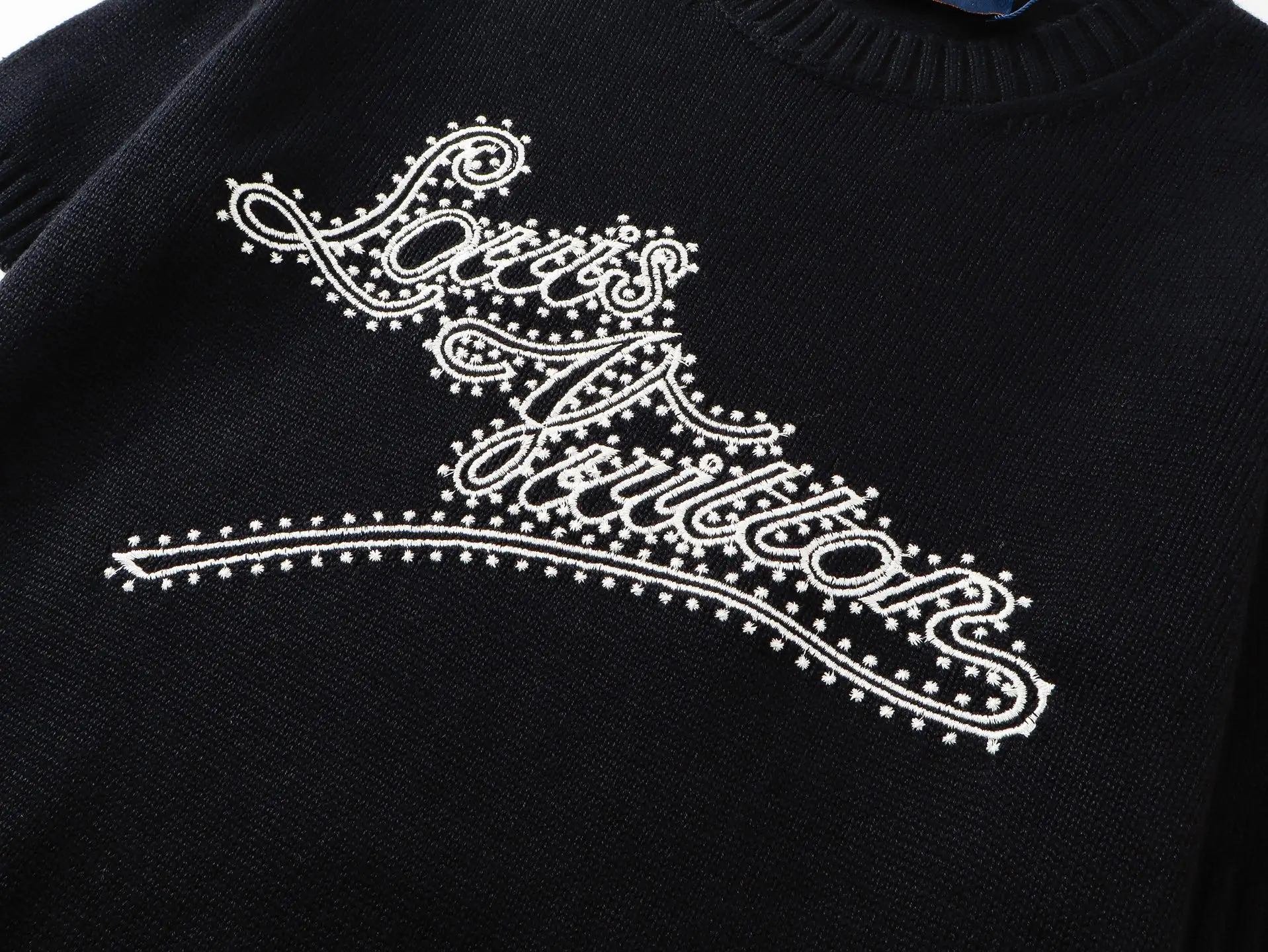 Monogram Embroidered Wool Knit Top D15520347 — view 6