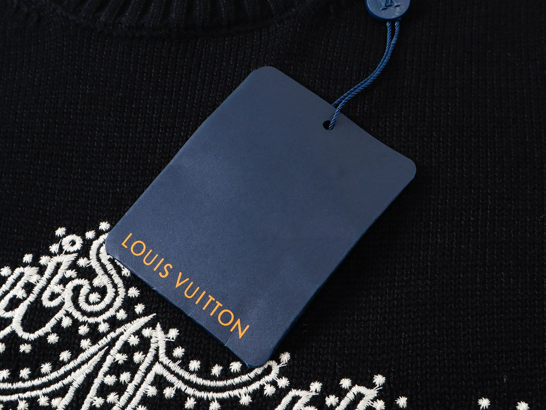 Monogram Embroidered Wool Knit Top D15520347 — view 7
