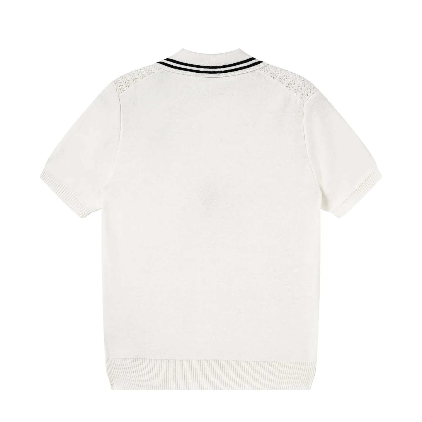 Open-Knit Cotton Polo Shirt D16020346 — view 3