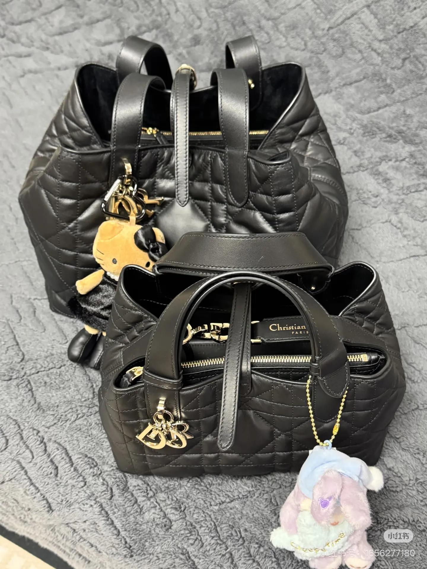 Quilted Leather Top-Handle Bag D79017763 — view 12