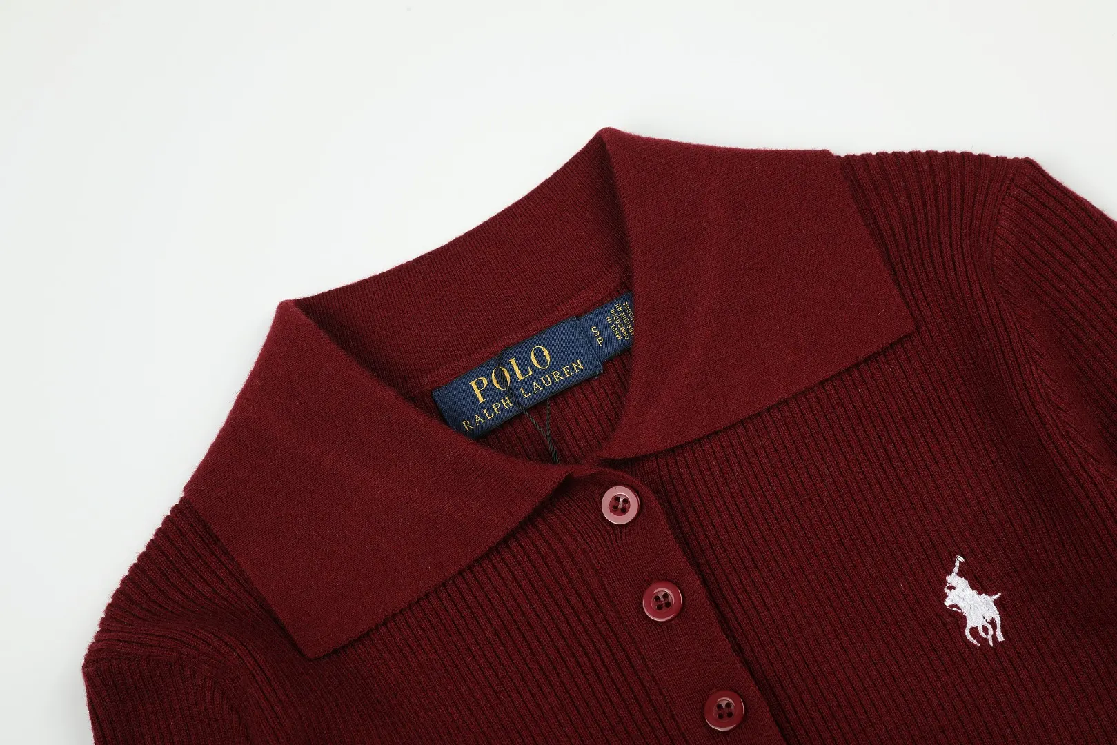 Slim-Fit Wool-Blend Polo Sweater D17021422 — view 3