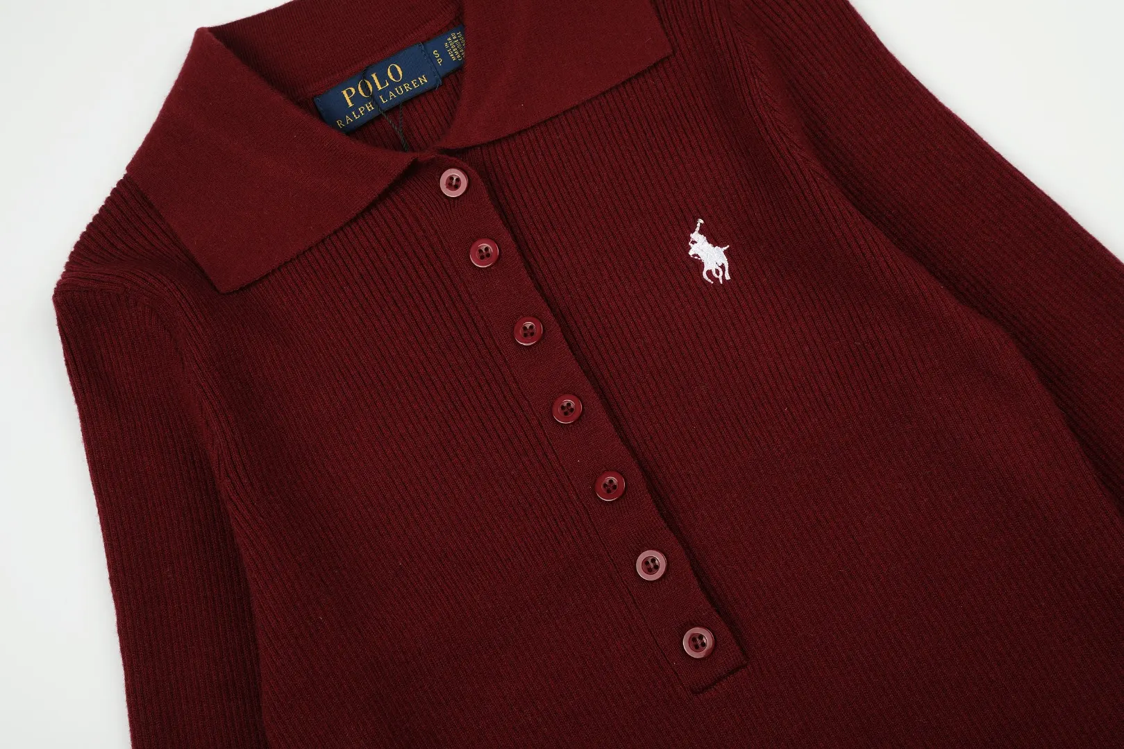 Slim-Fit Wool-Blend Polo Sweater D17021422 — view 4