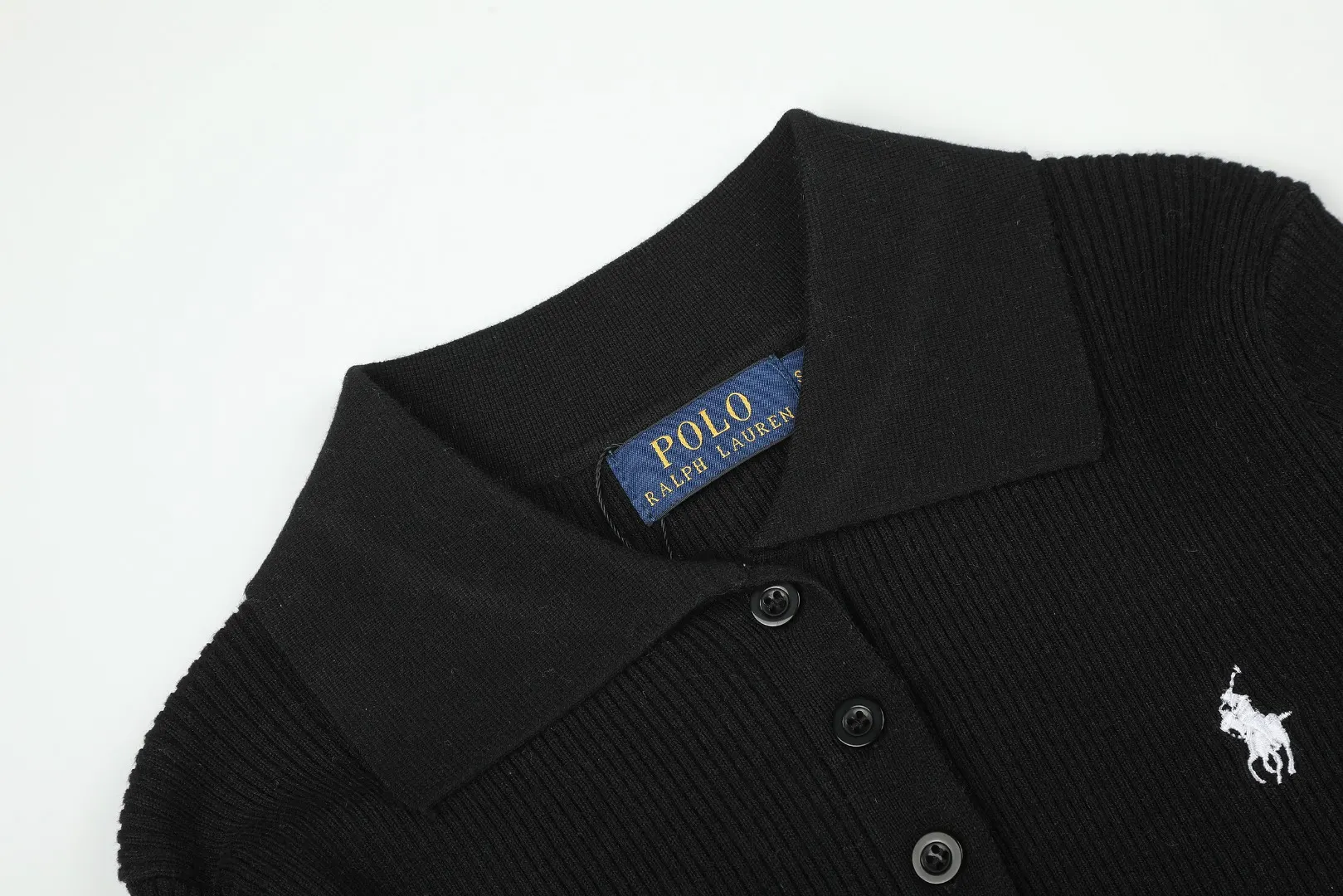 Polo Collar Wool-Blend Knit Sweater D17021662 — view 3
