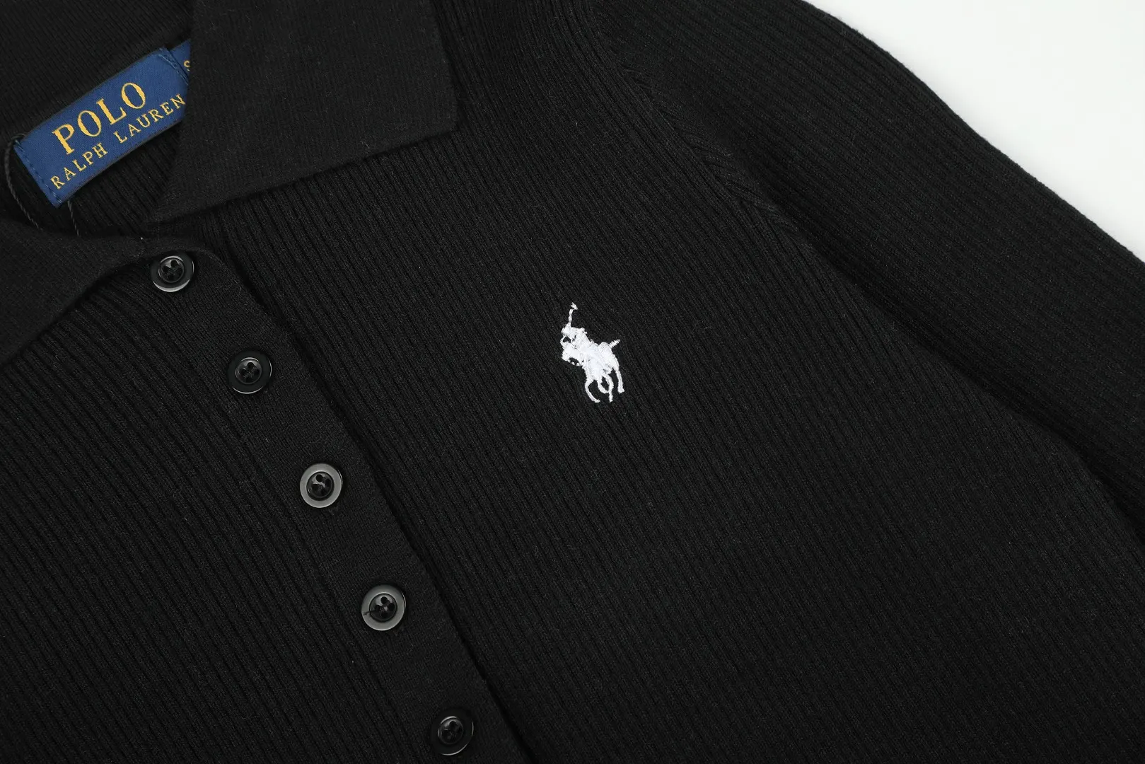 Polo Collar Wool-Blend Knit Sweater D17021662 — view 5