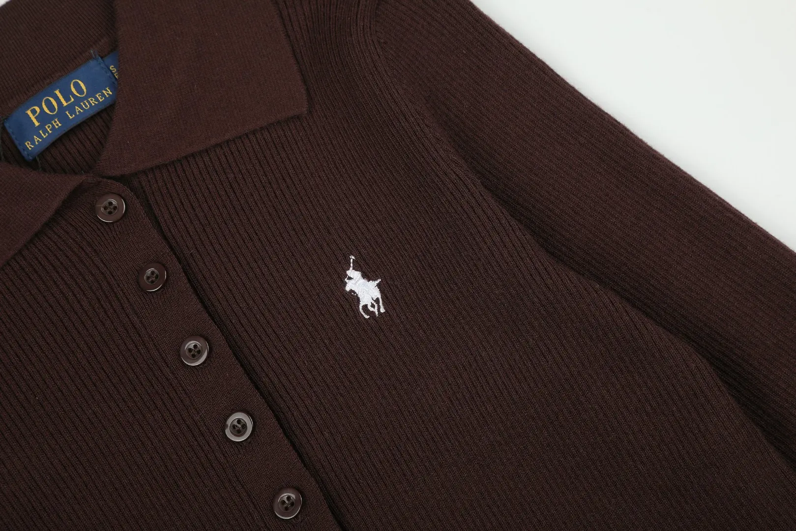 Polo Collar Wool-Blend Knit Sweater D17021664 — view 5