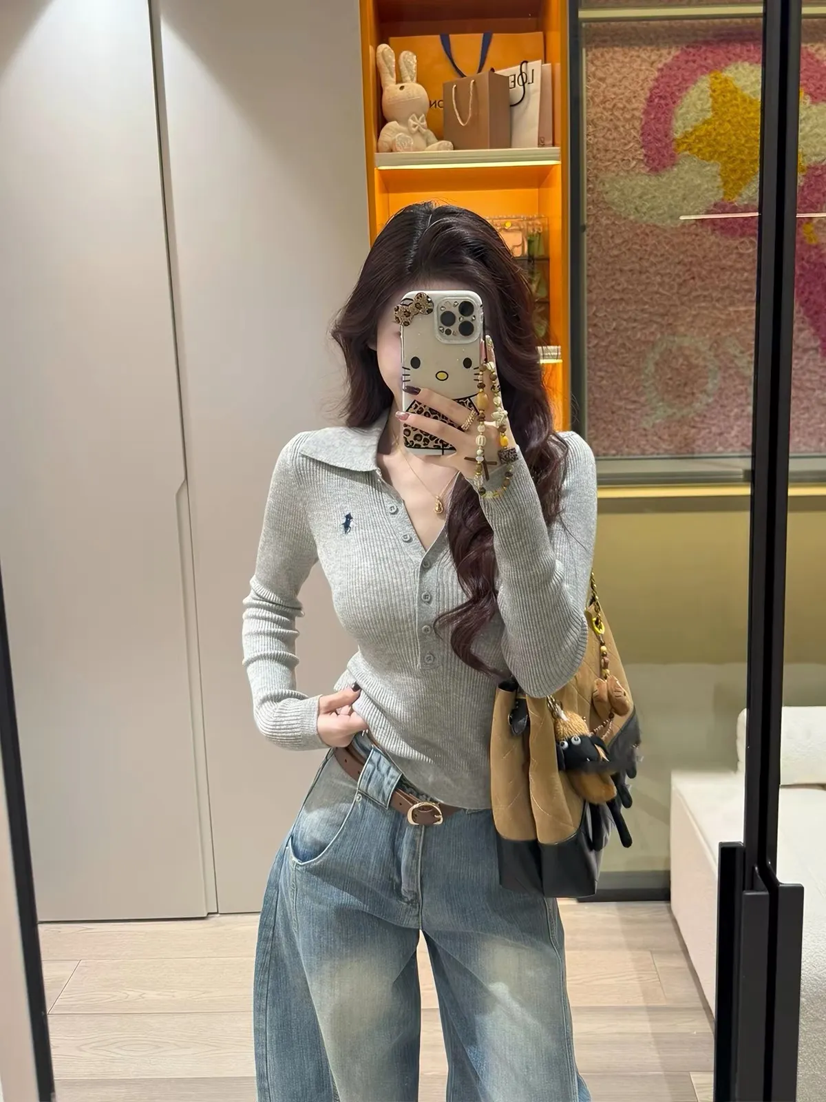 Slim-Fit Wool-Blend Polo Sweater D17021657 — view 3